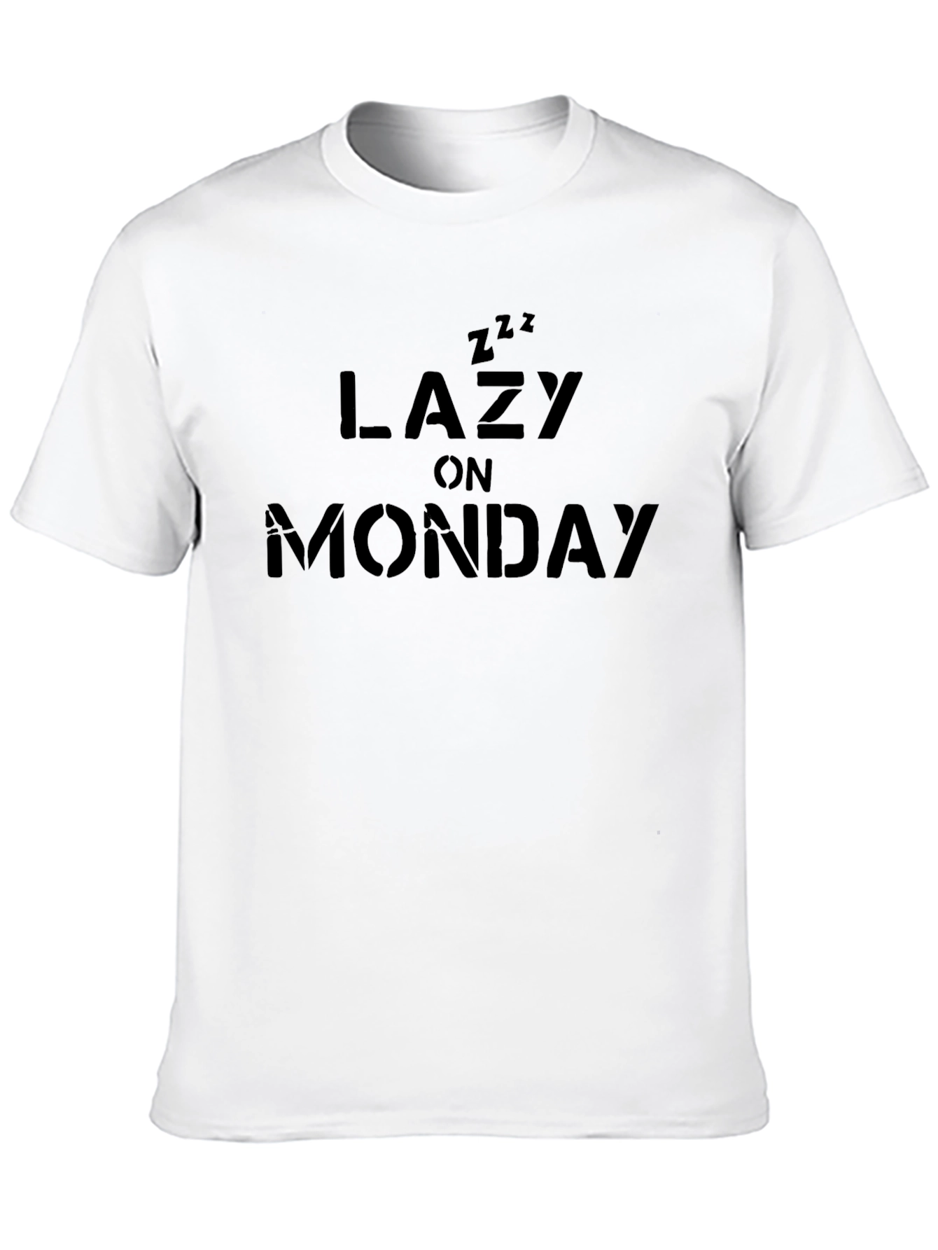 Lazy on Monday T-Shirt - Black