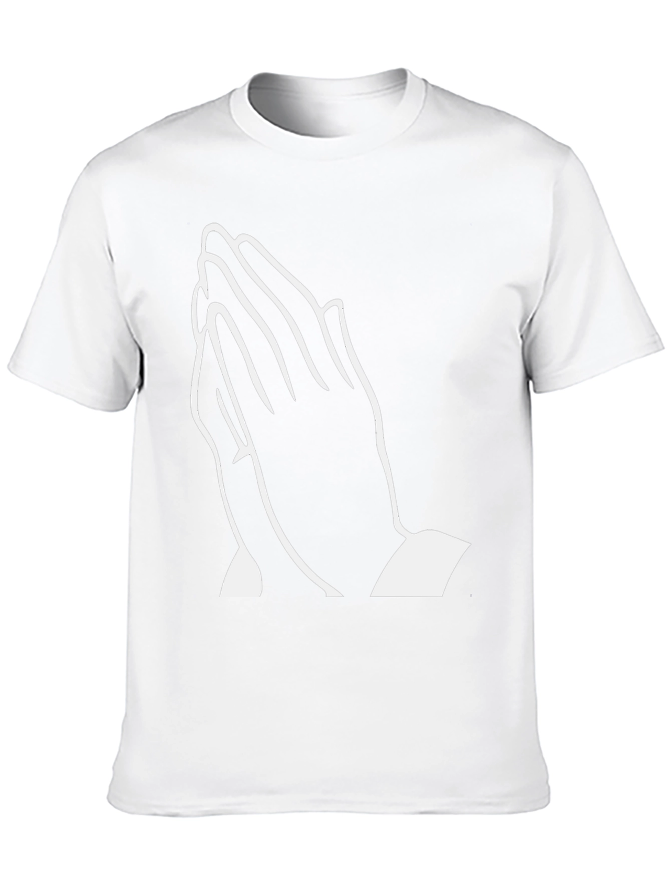 Praying Hands Graphic T-Shirt - Black