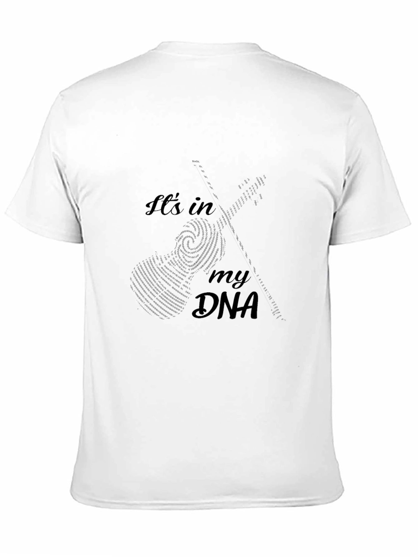 Guitar DNA Black Graphic T-Shirt