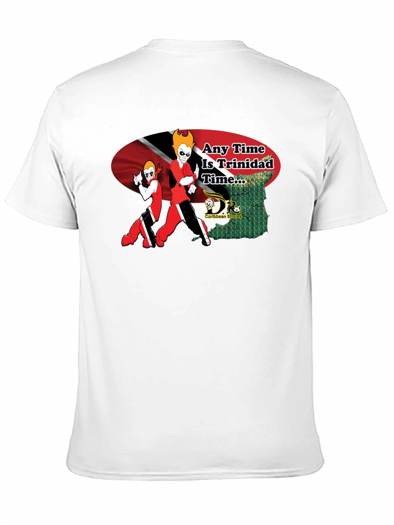Any Time Is Trinidad Time Black T-Shirt