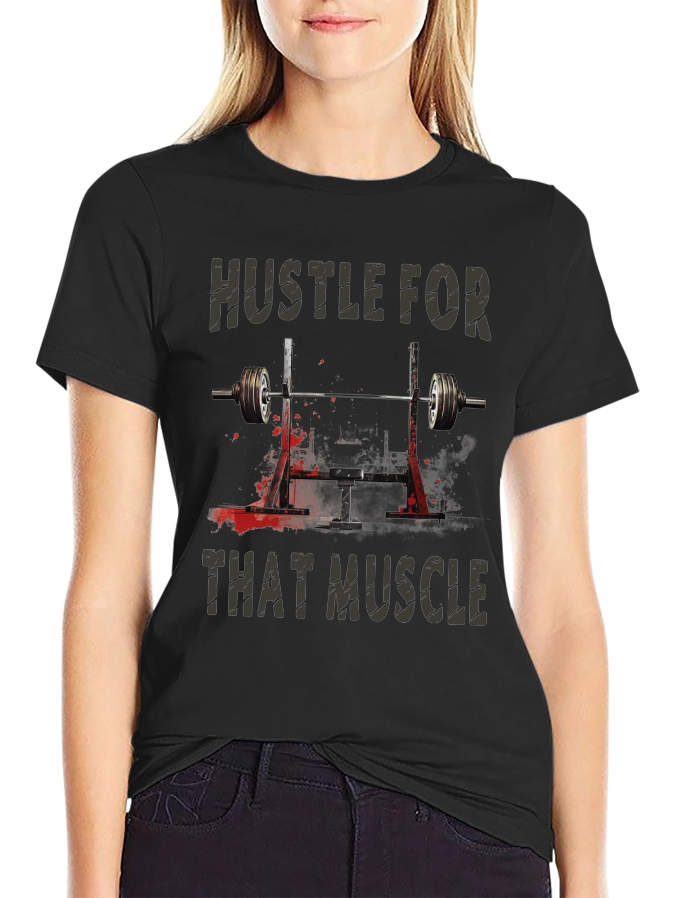 Hustle for That Muscle Graphic Tee
