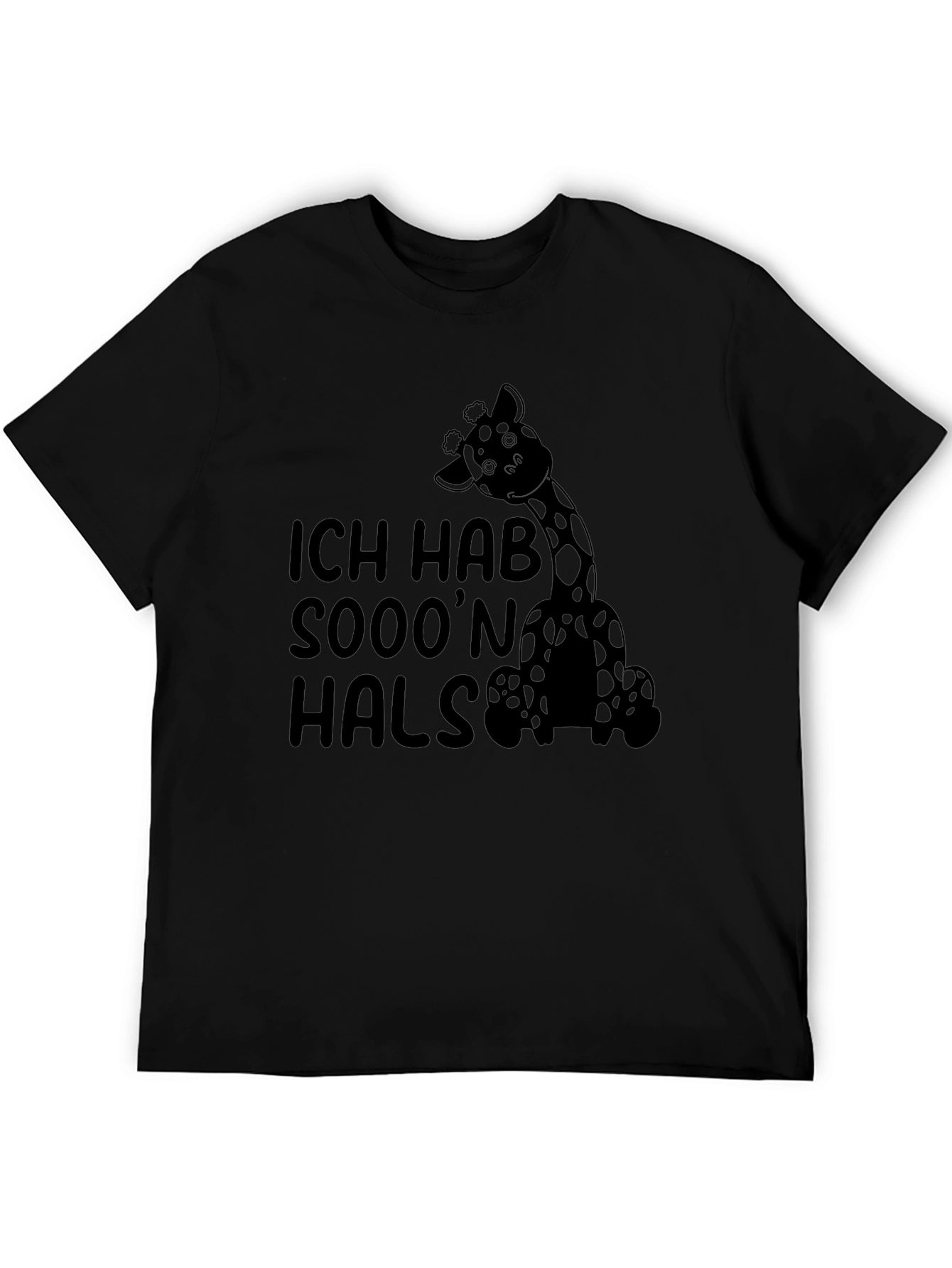 Funny Giraffe T-Shirt - Ich Hab Sooon Hals
