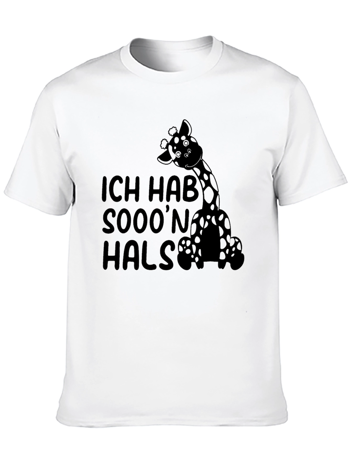 Funny Giraffe T-Shirt - Ich Hab Sooon Hals