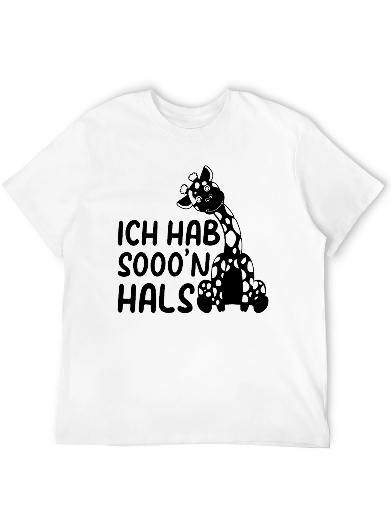 Funny Giraffe T-Shirt - Ich Hab Sooon Hals