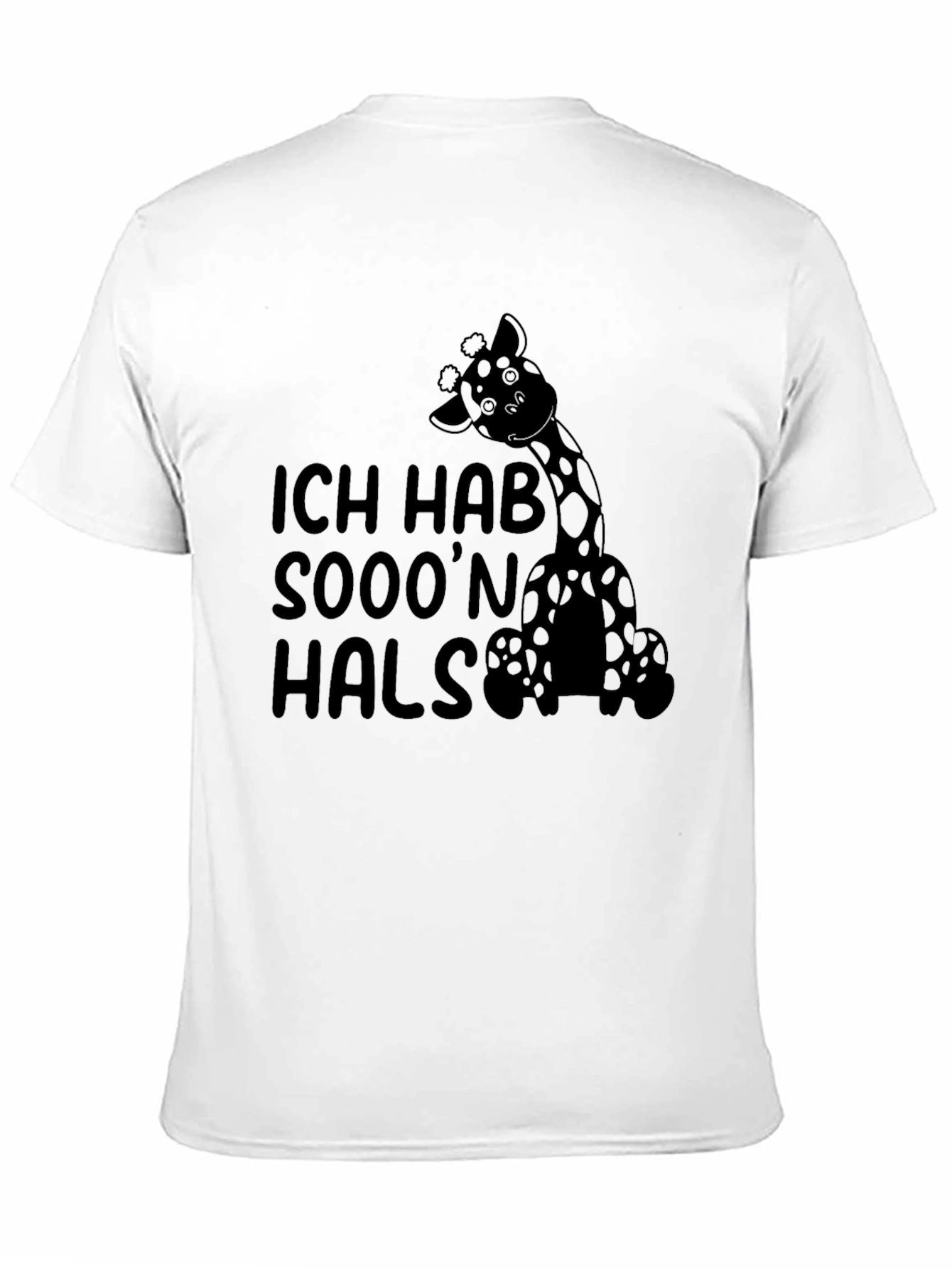 Funny Giraffe T-Shirt - Ich Hab Sooon Hals