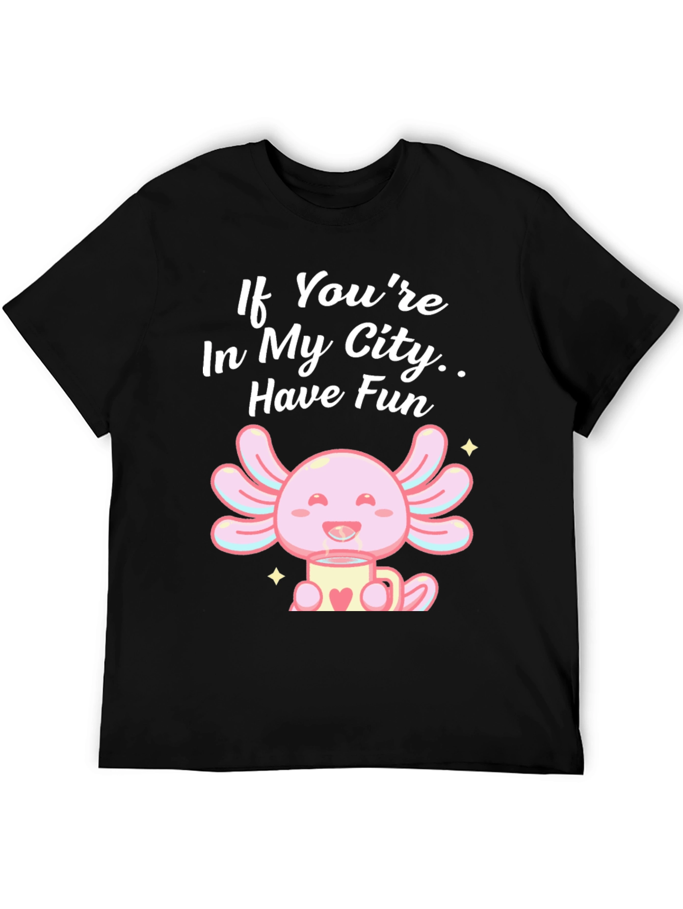 Axolotl in My City T-Shirt