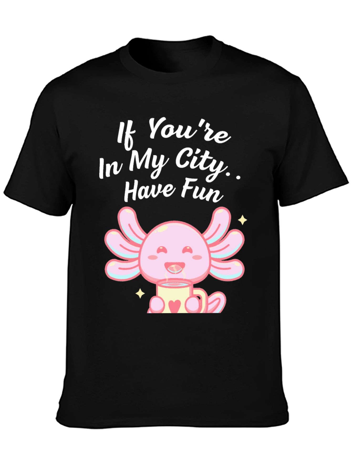 Axolotl in My City T-Shirt