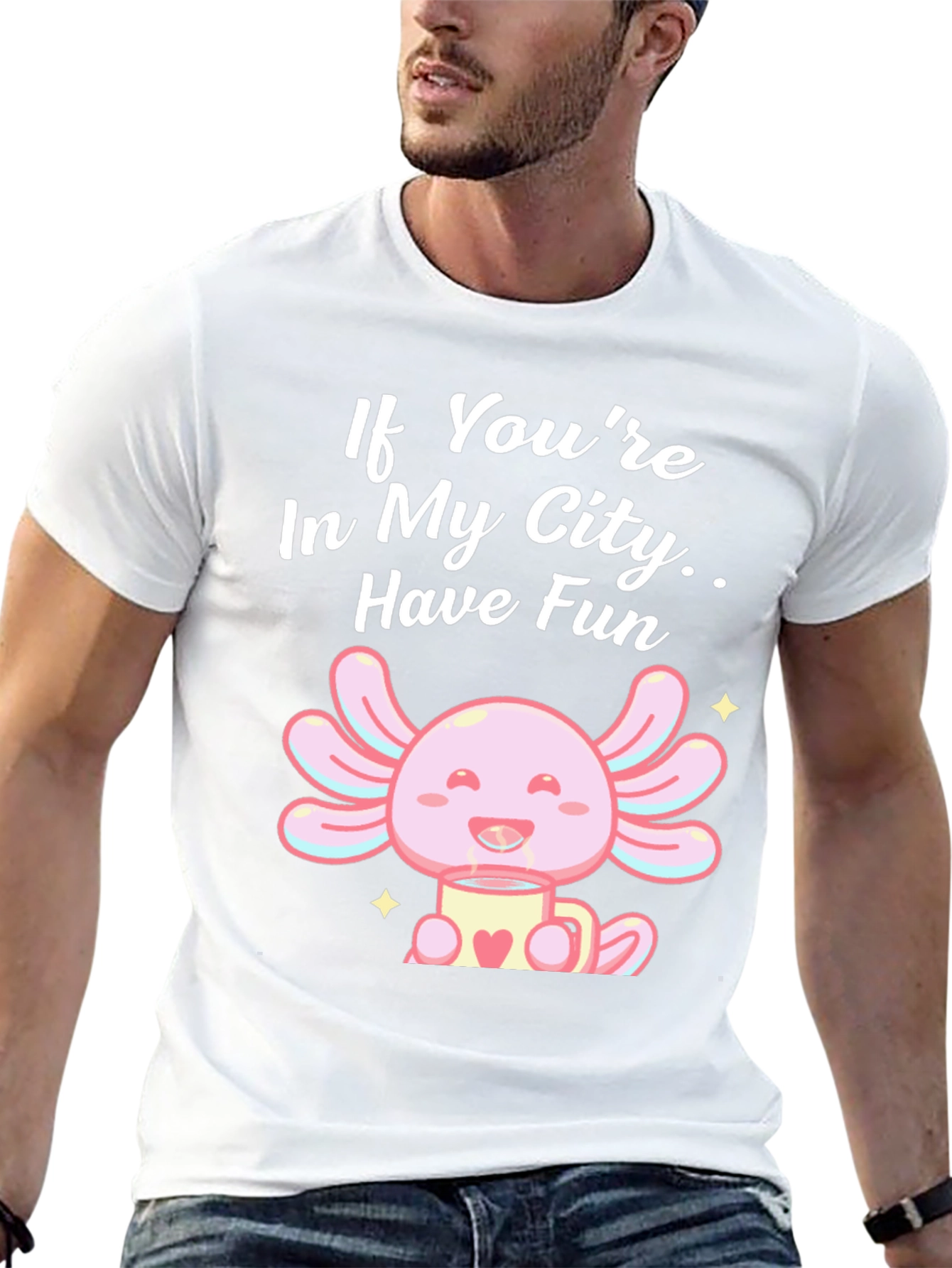 Axolotl in My City T-Shirt