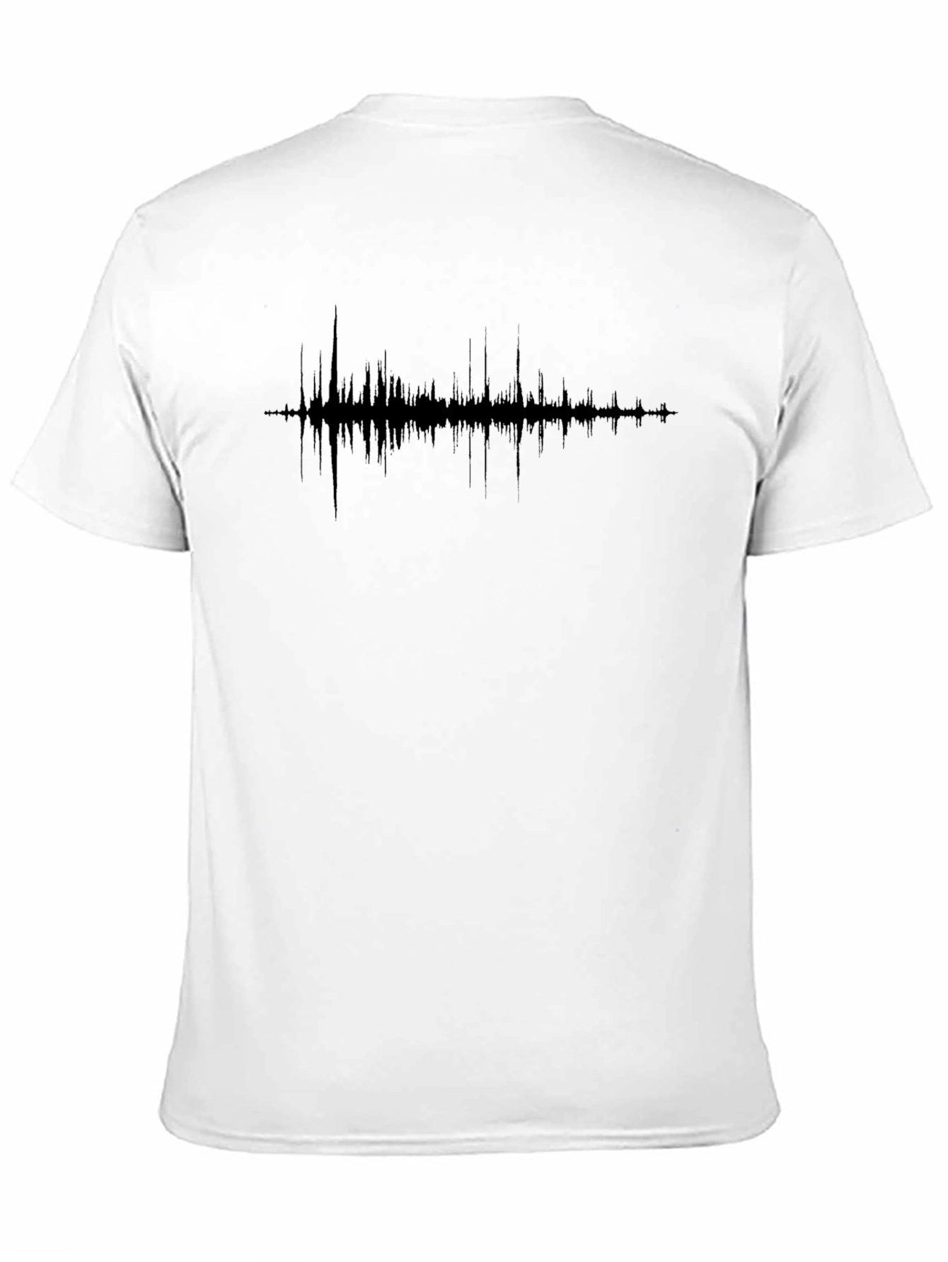 Sound Wave Graphic T-Shirt - Black