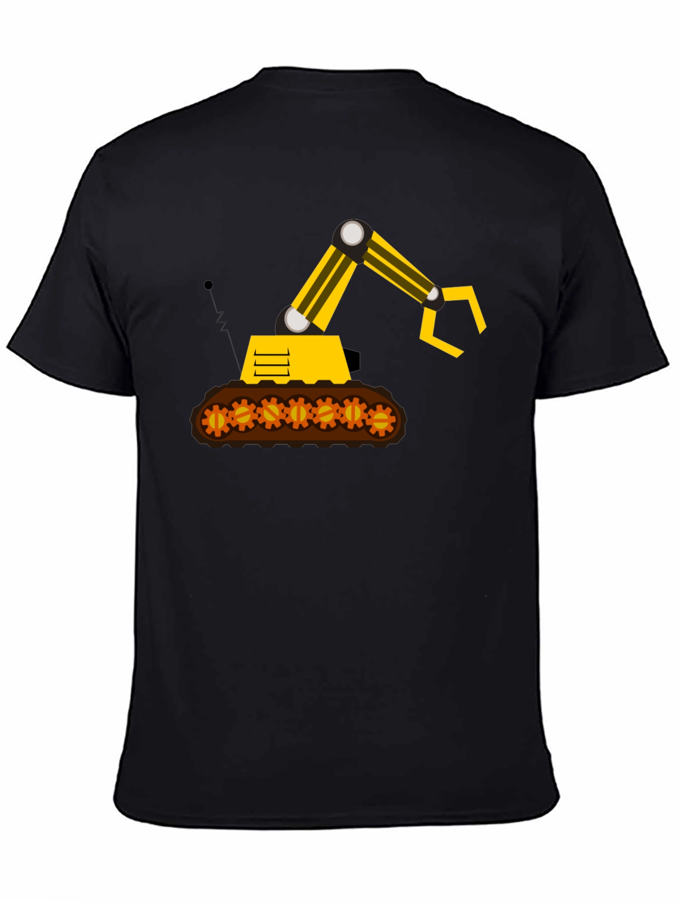 Construction Digger Graphic Tee - Black