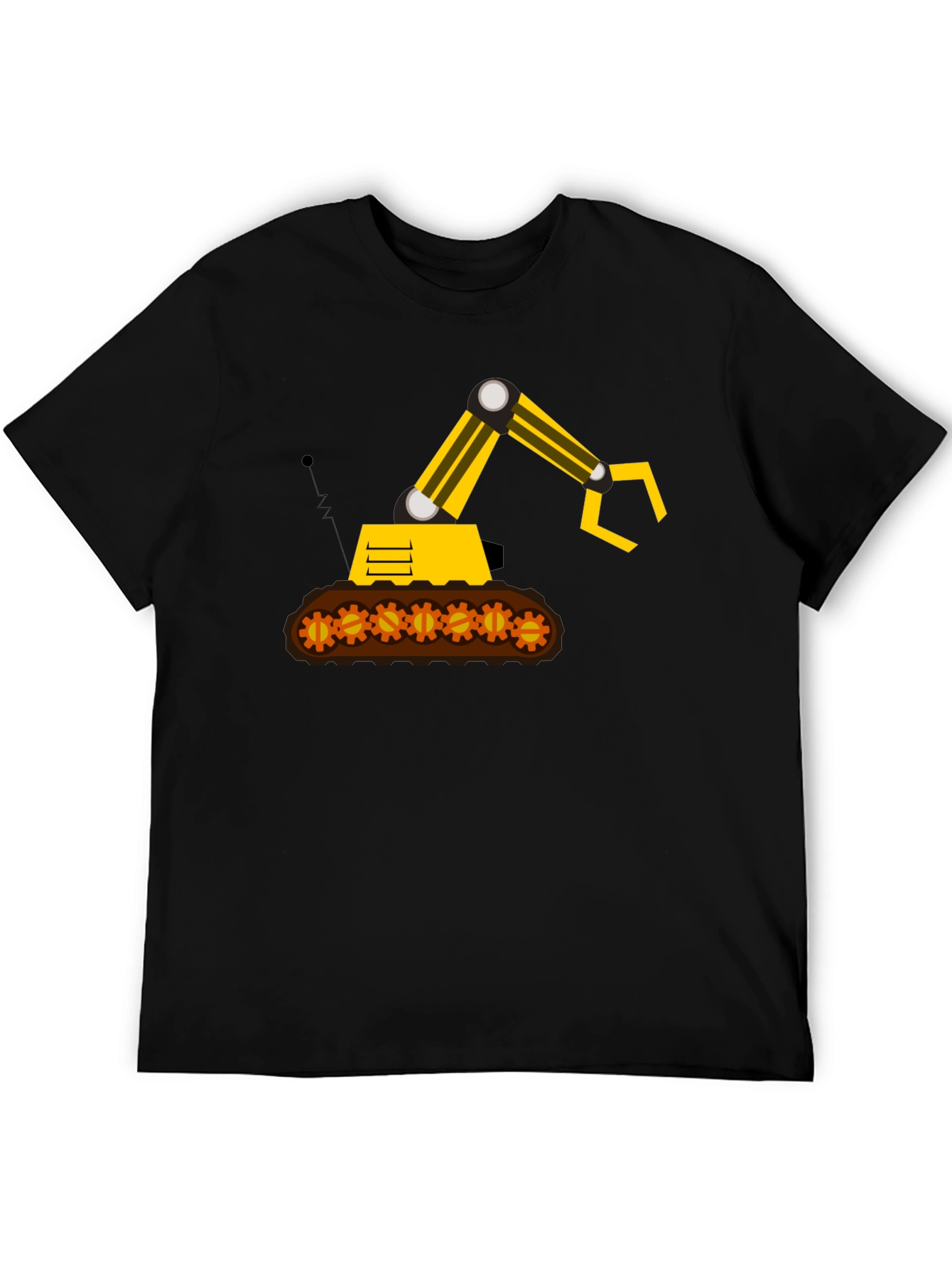 Construction Digger Graphic Tee - Black