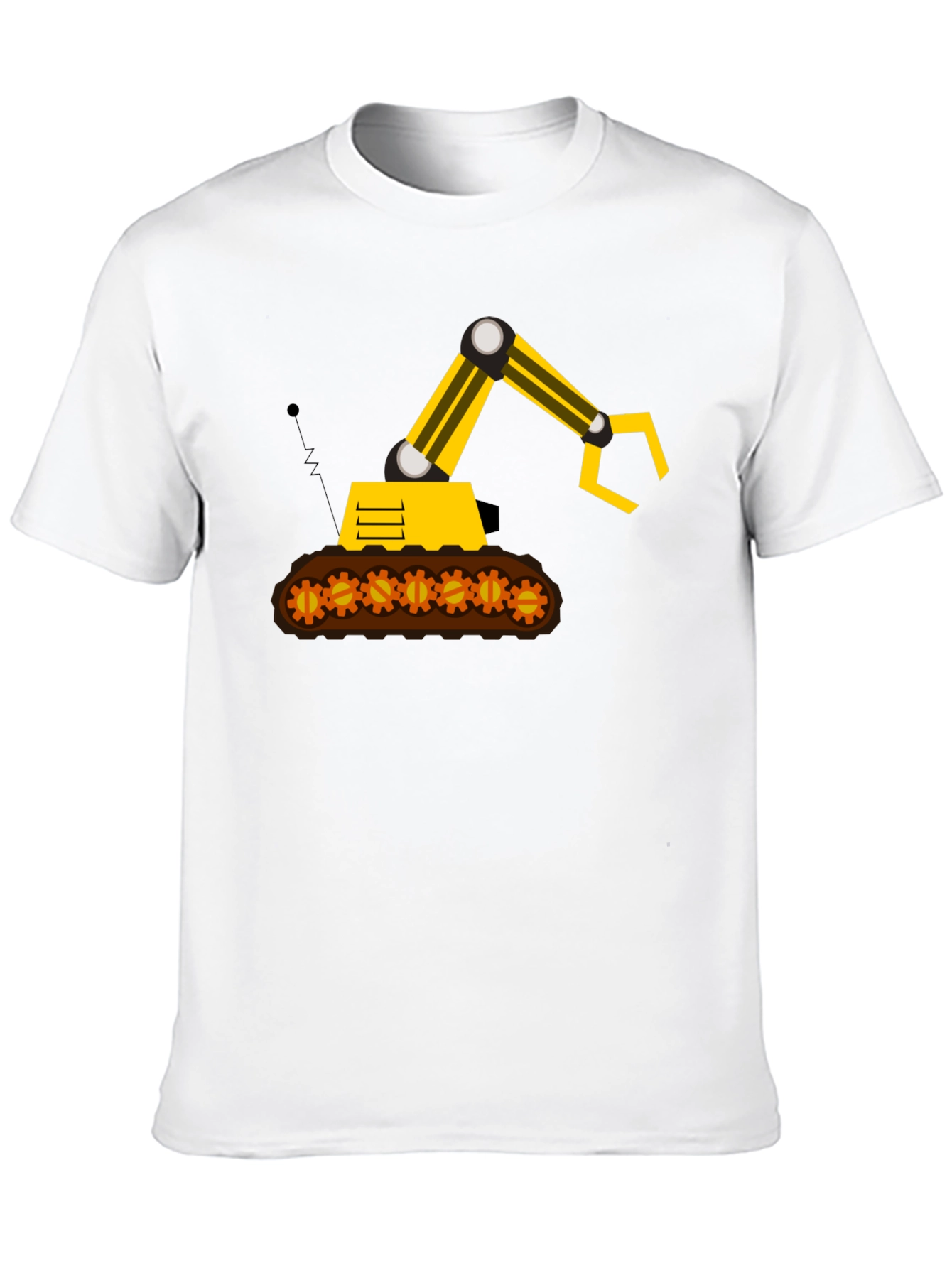 Construction Digger Graphic Tee - Black