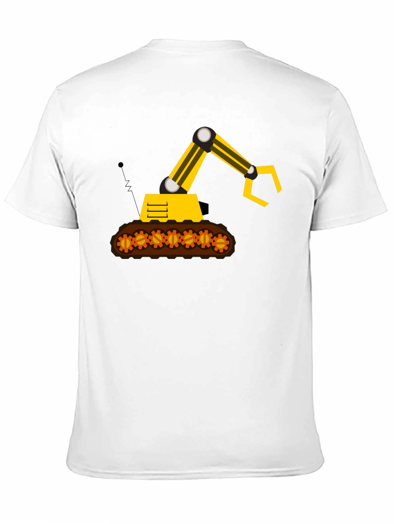 Construction Digger Graphic Tee - Black