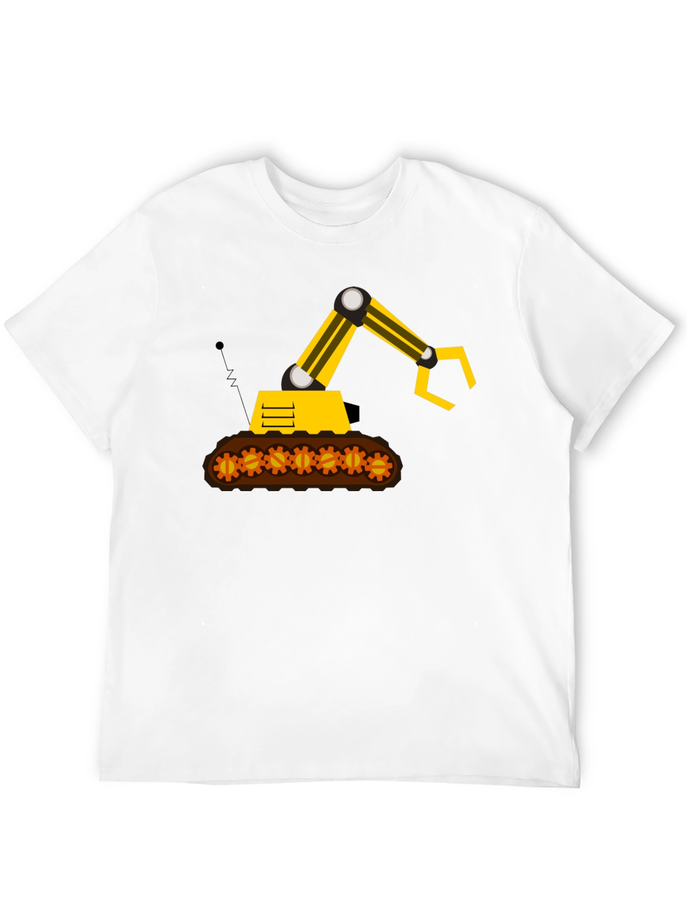 Construction Digger Graphic Tee - Black