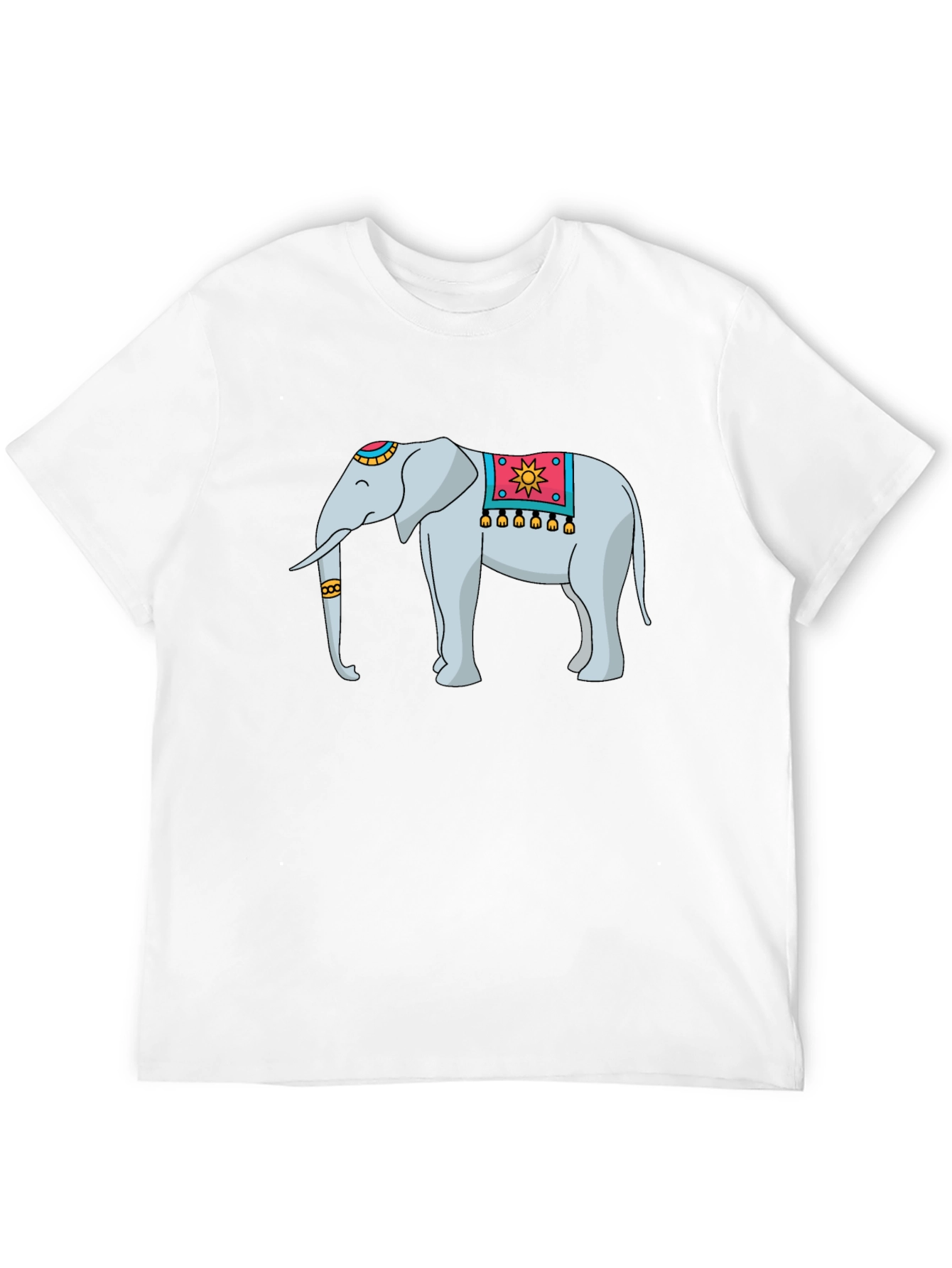 Elephant Graphic Tee - Black Cotton Blend