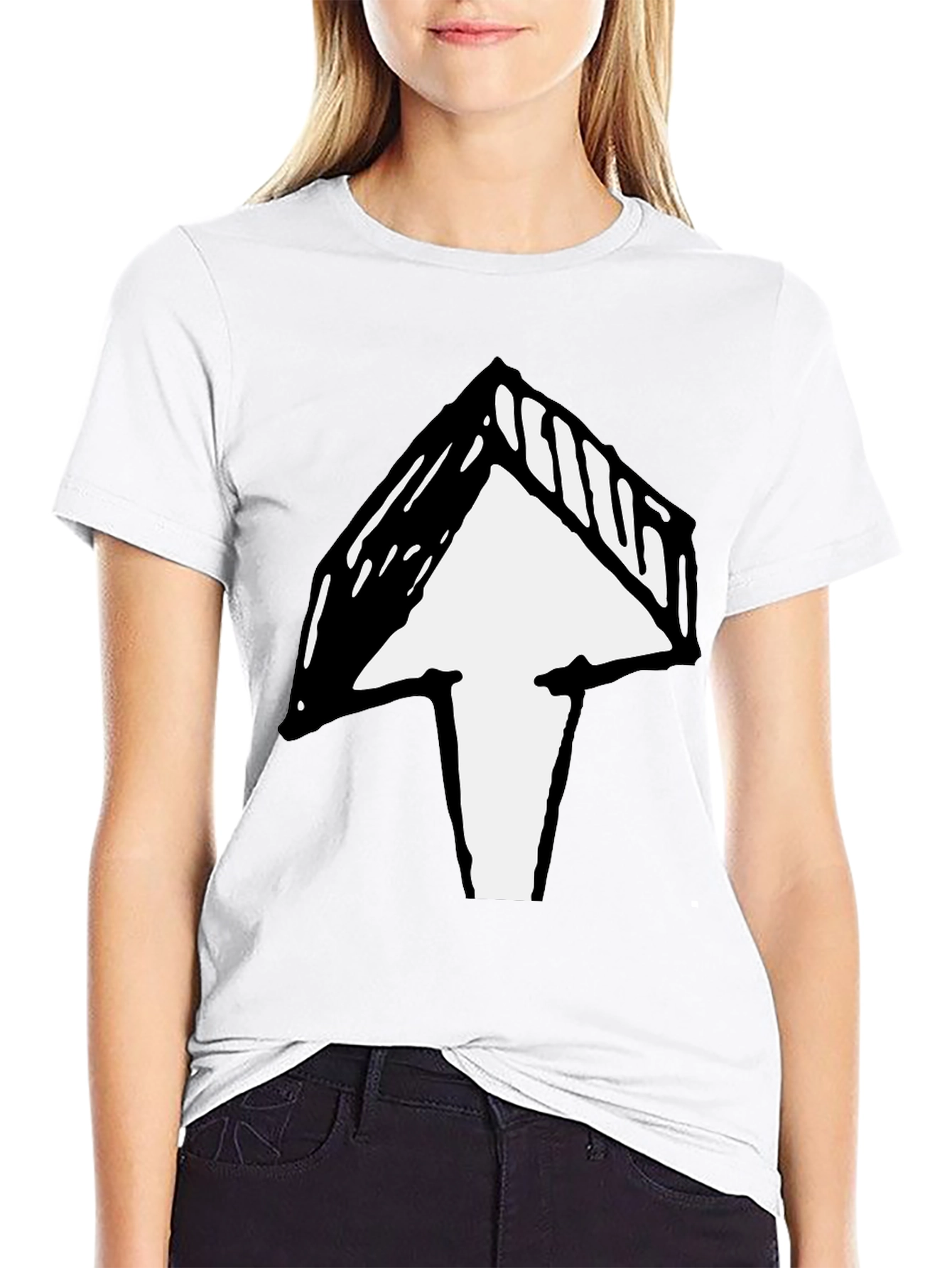 Arrow Graphic Black T-Shirt