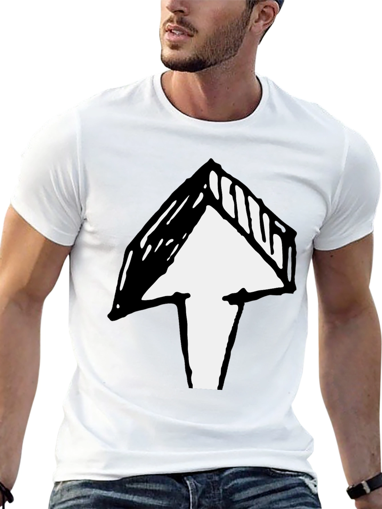 Arrow Graphic Black T-Shirt