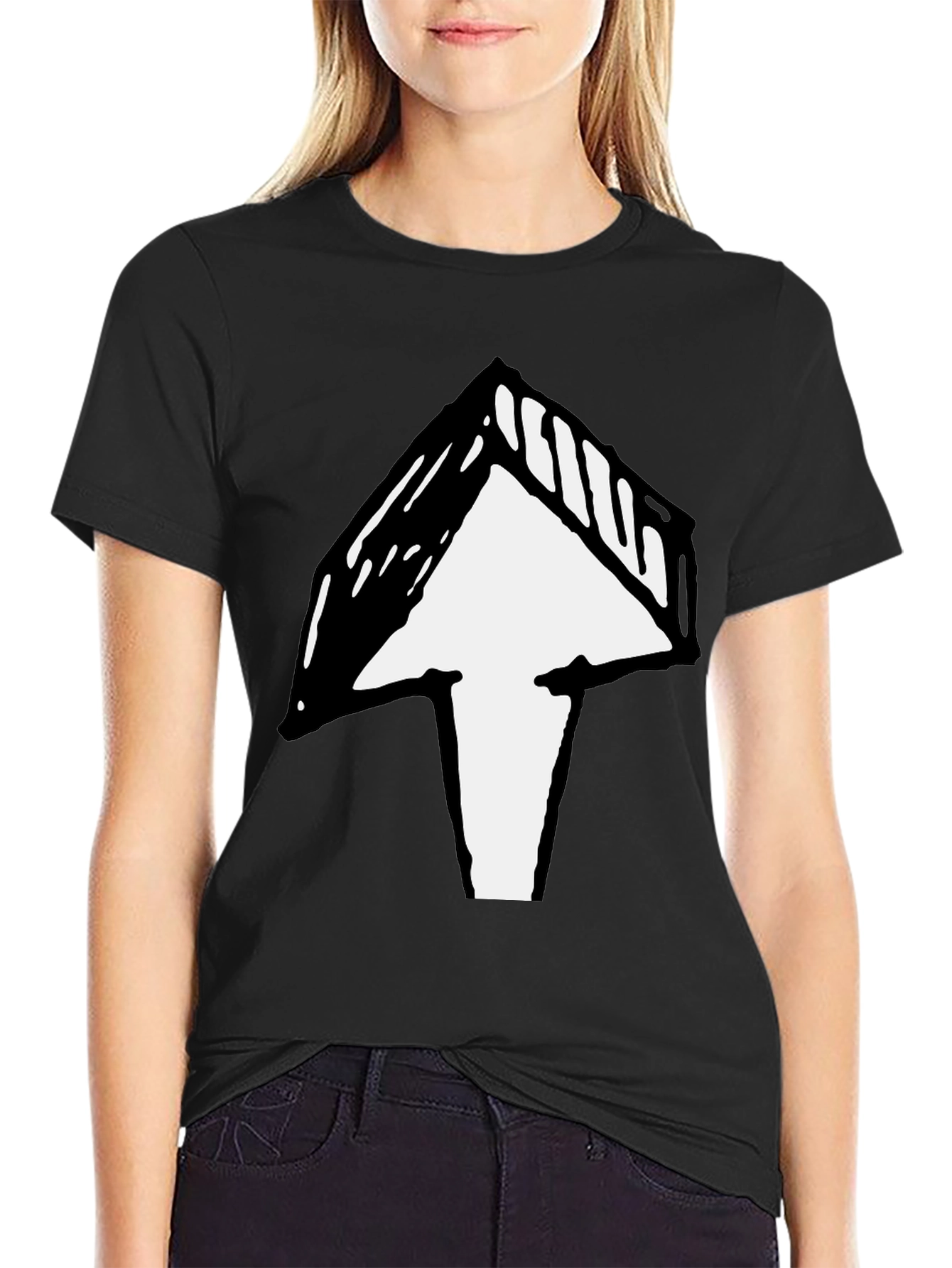Arrow Graphic Black T-Shirt