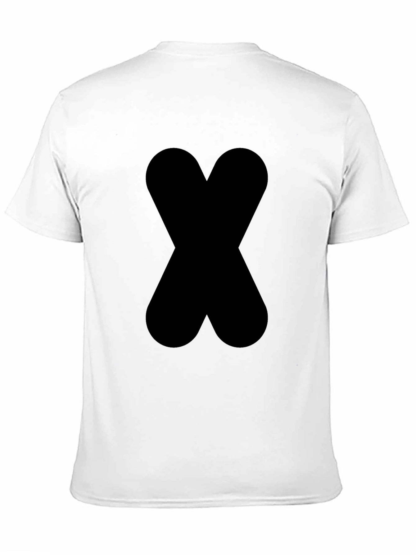 Bold Black X Graphic Tee - Modern Style