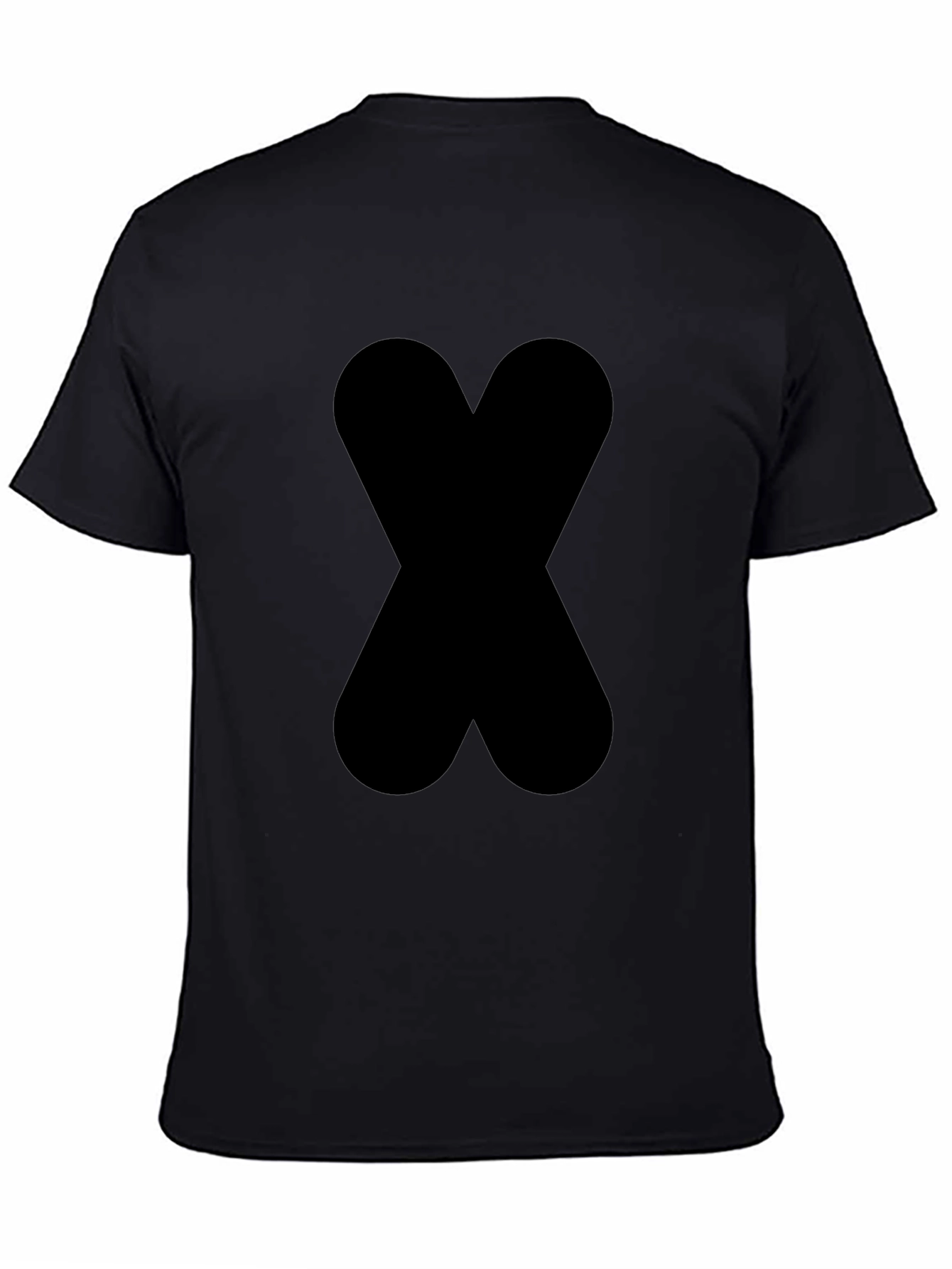 Bold Black X Graphic Tee - Modern Style
