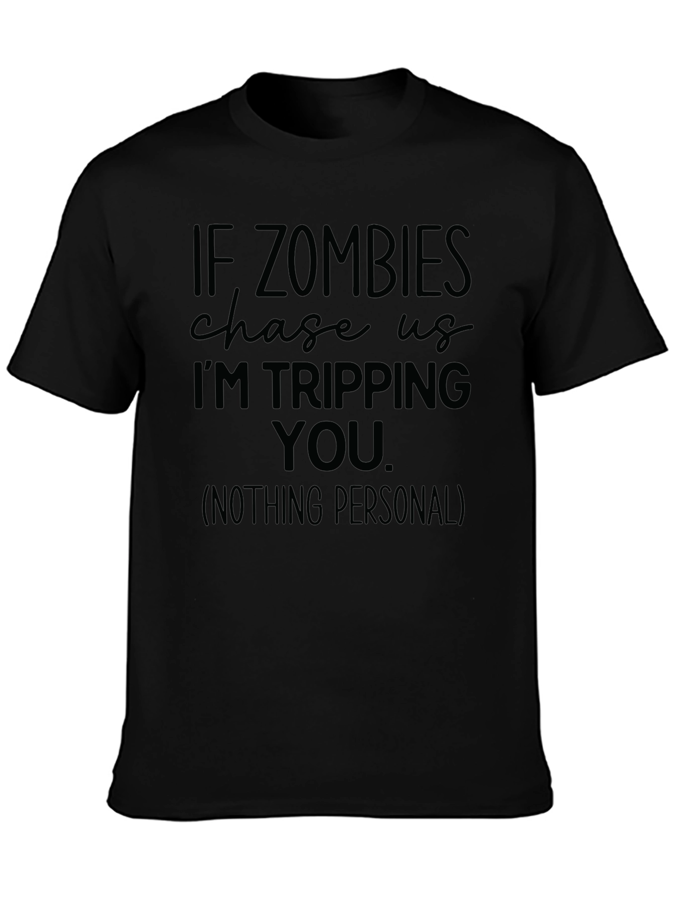 Zombie Apocalypse Funny Graphic T-Shirt