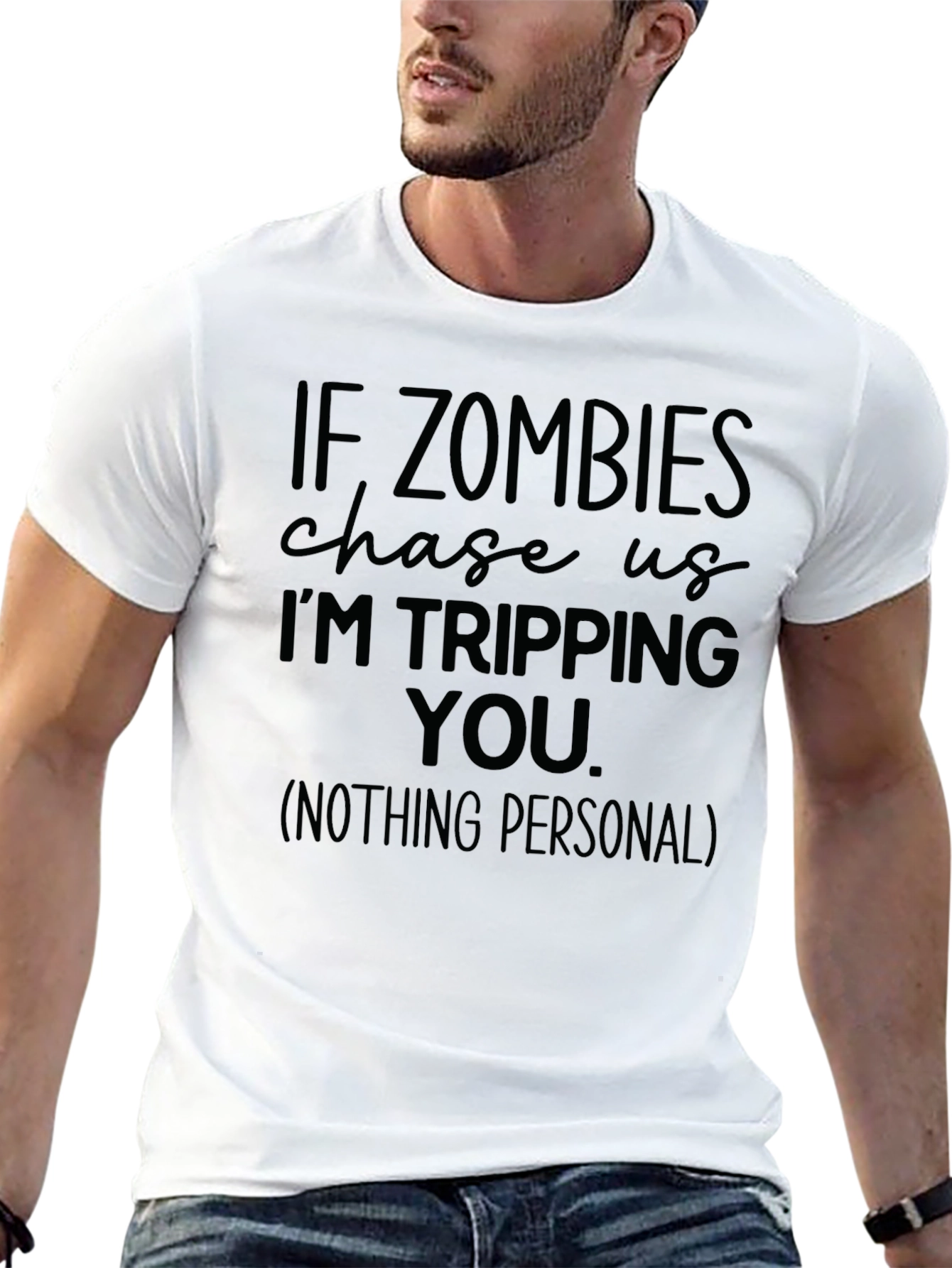 Zombie Apocalypse Funny Graphic T-Shirt