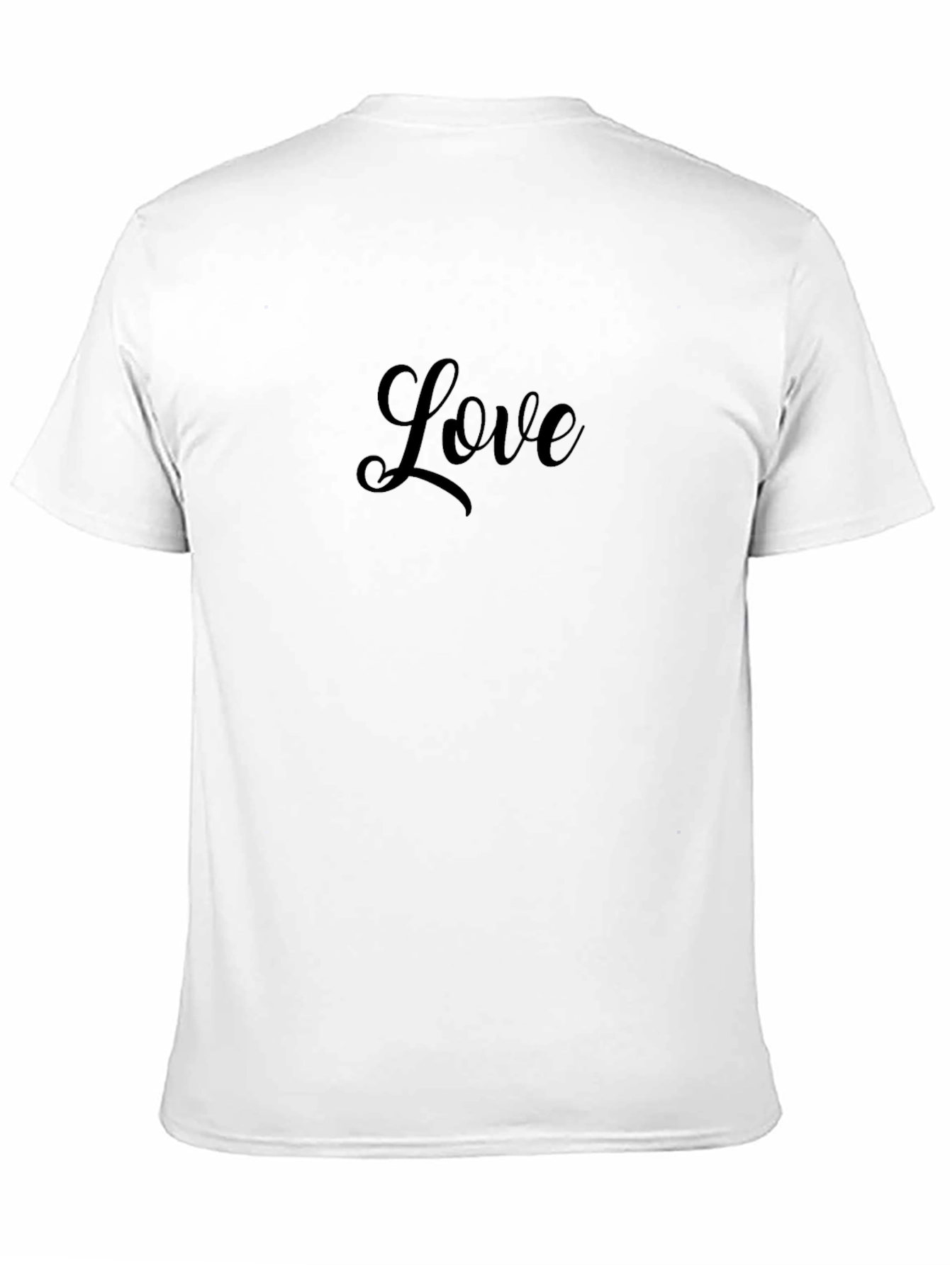 Love Script Black T-Shirt - Stylish and Comfortable