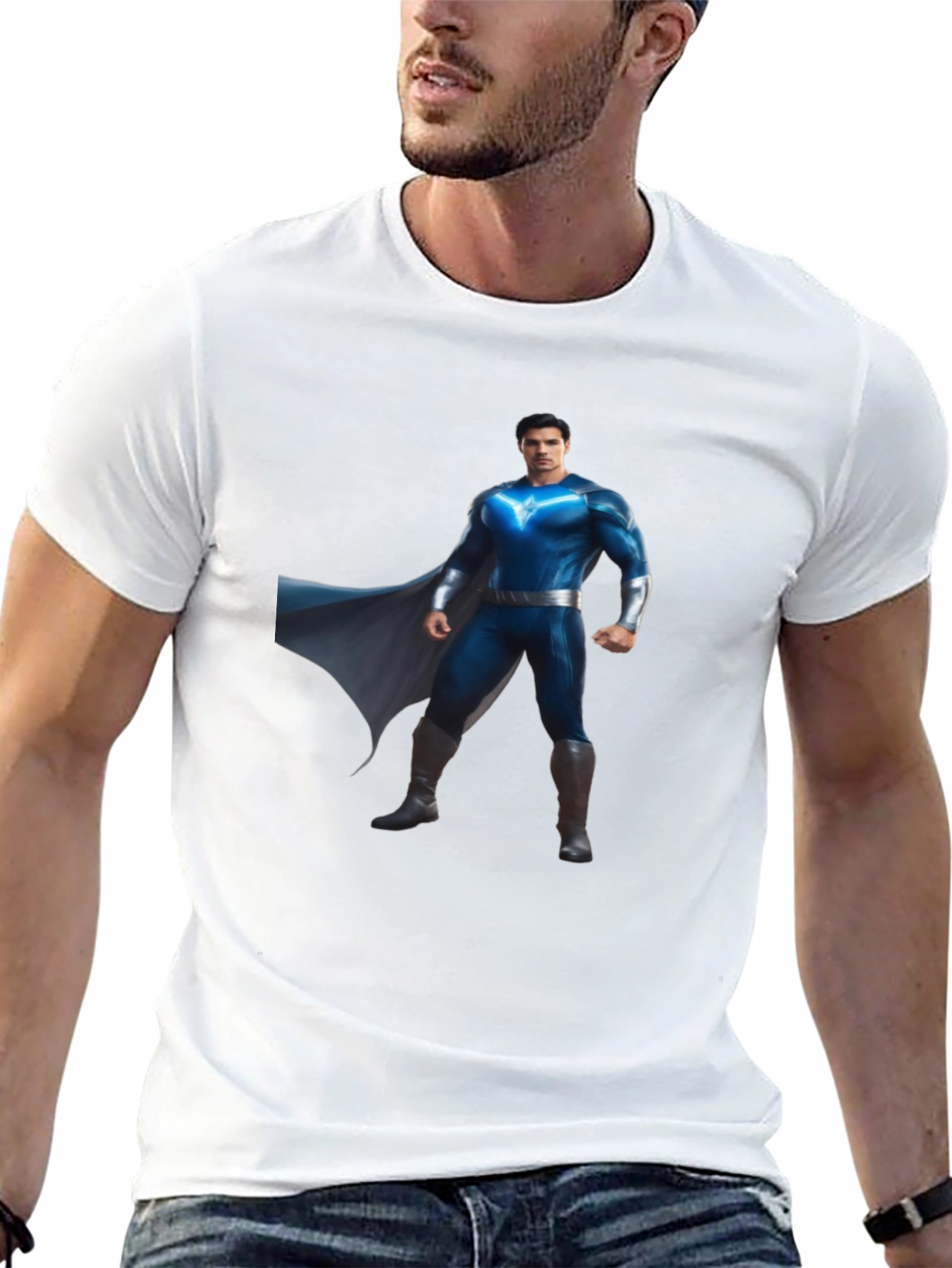 Superhero Graphic Print Tee