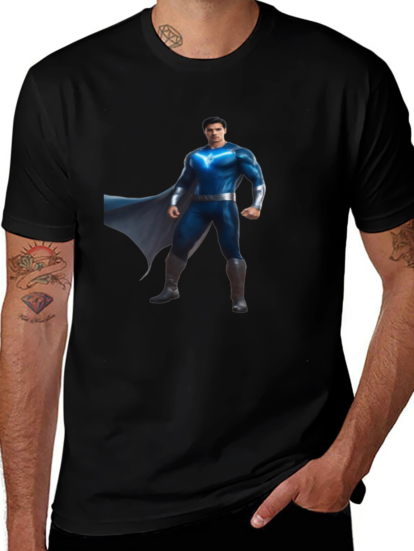Superhero Graphic Print Tee