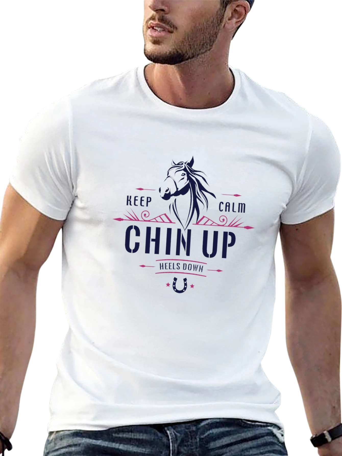 Chin Up Graphic Tee - Motivational Comfort