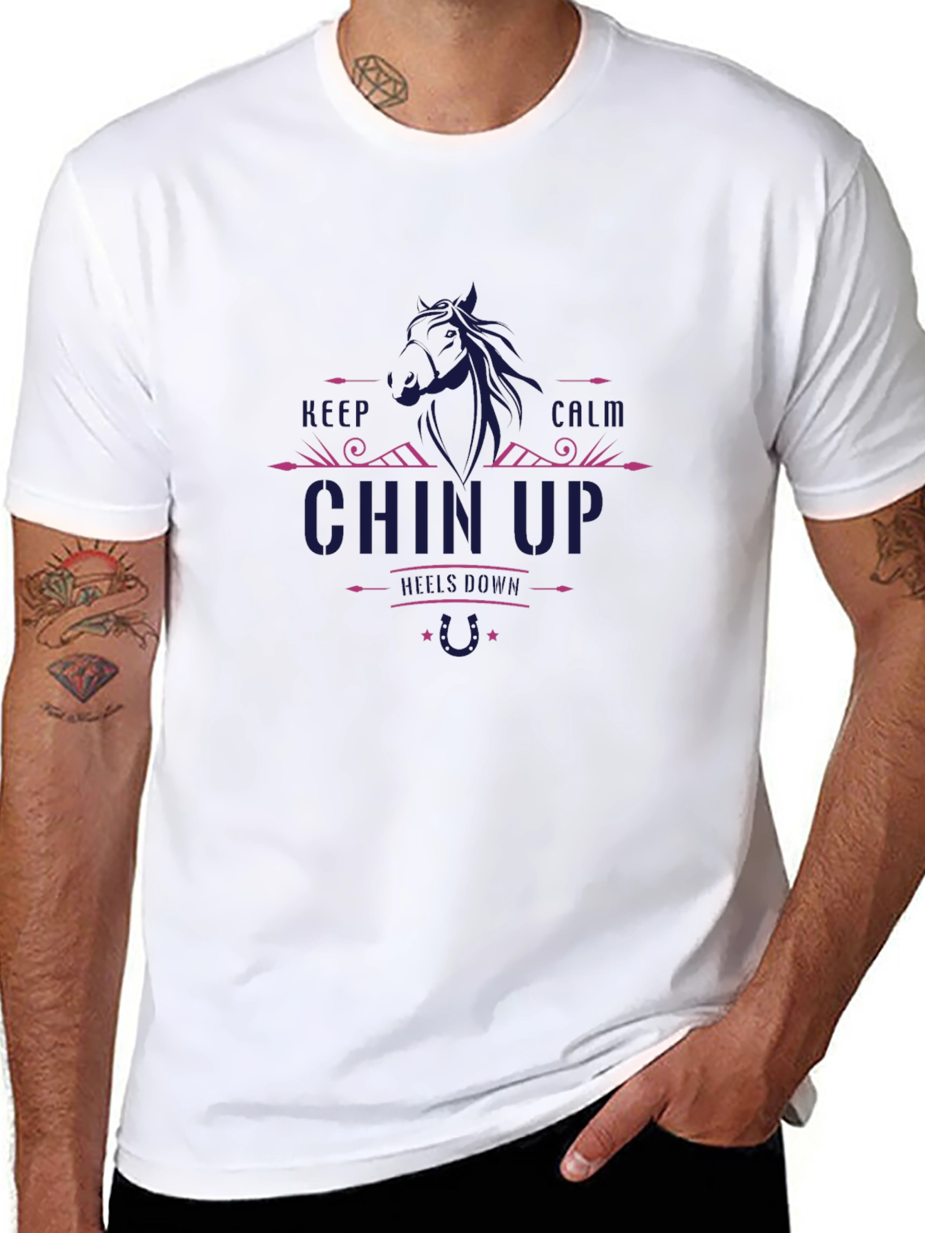 Chin Up Graphic Tee - Motivational Comfort