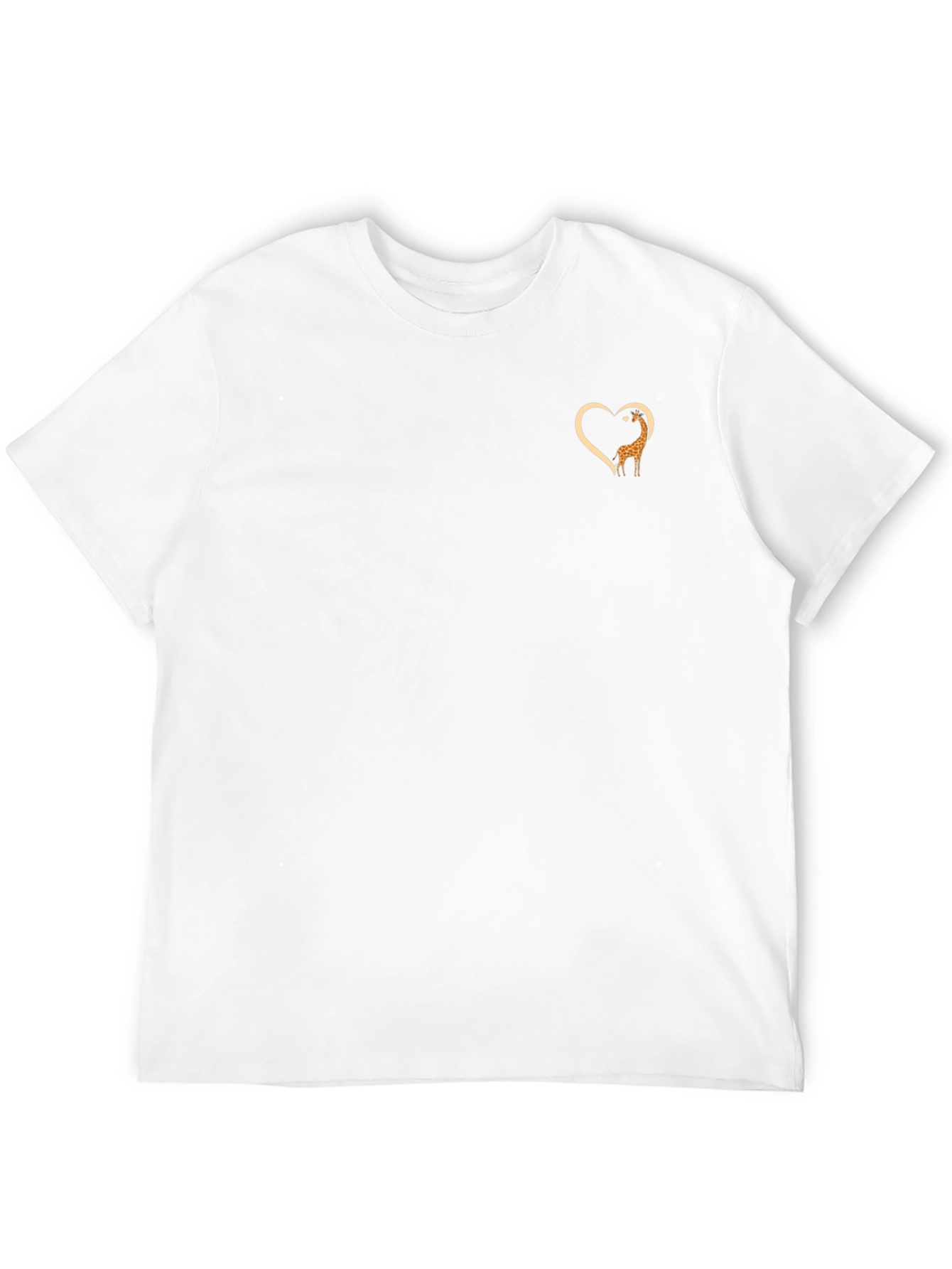 Giraffe Heart T-Shirt - Trendy Animal Lover Tee