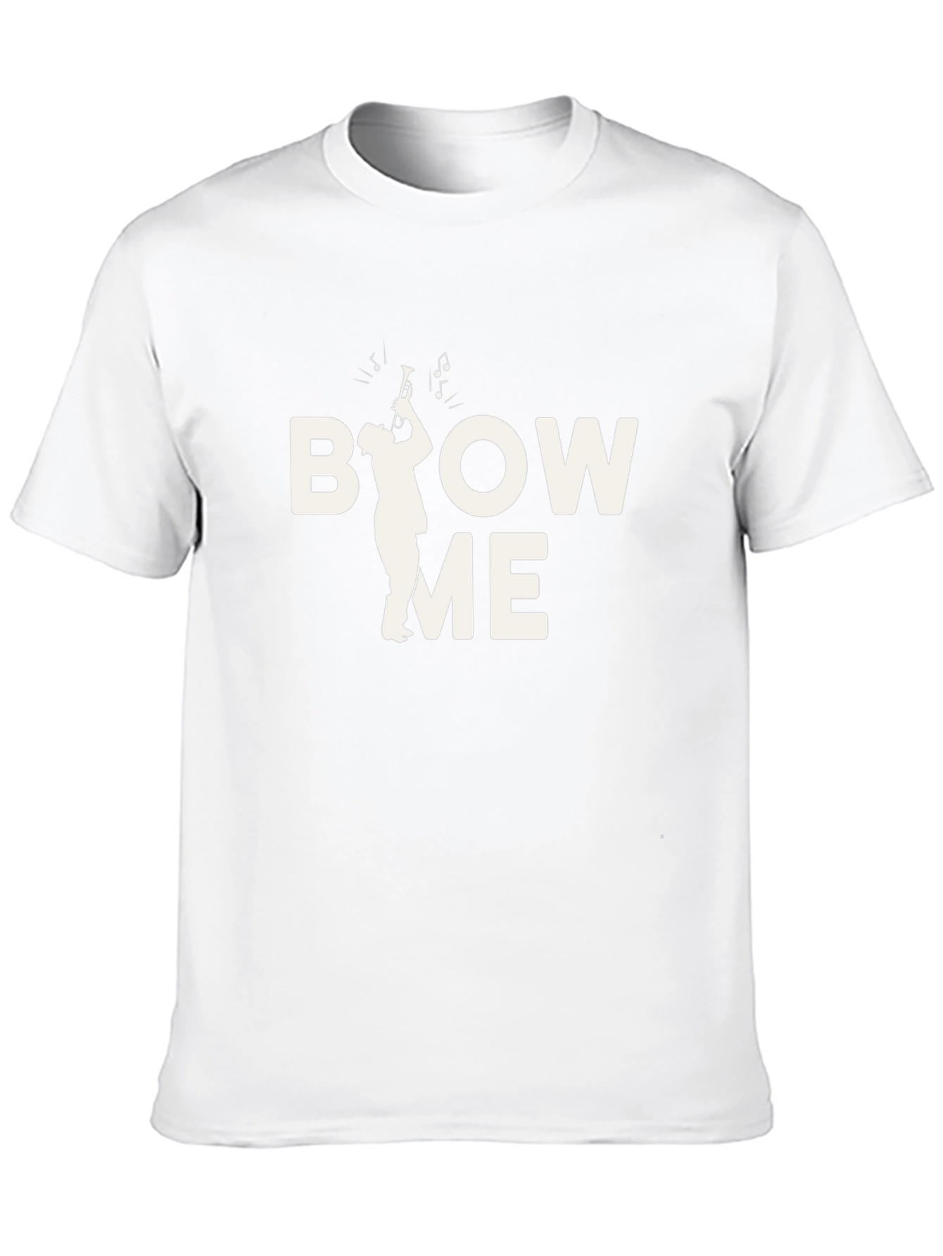 Black Blow Me Trumpet Graphic T-Shirt