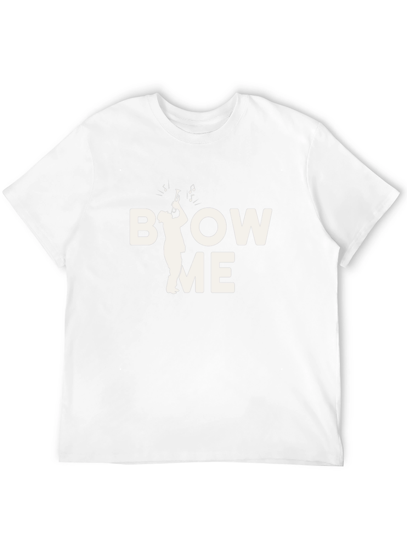 Black Blow Me Trumpet Graphic T-Shirt