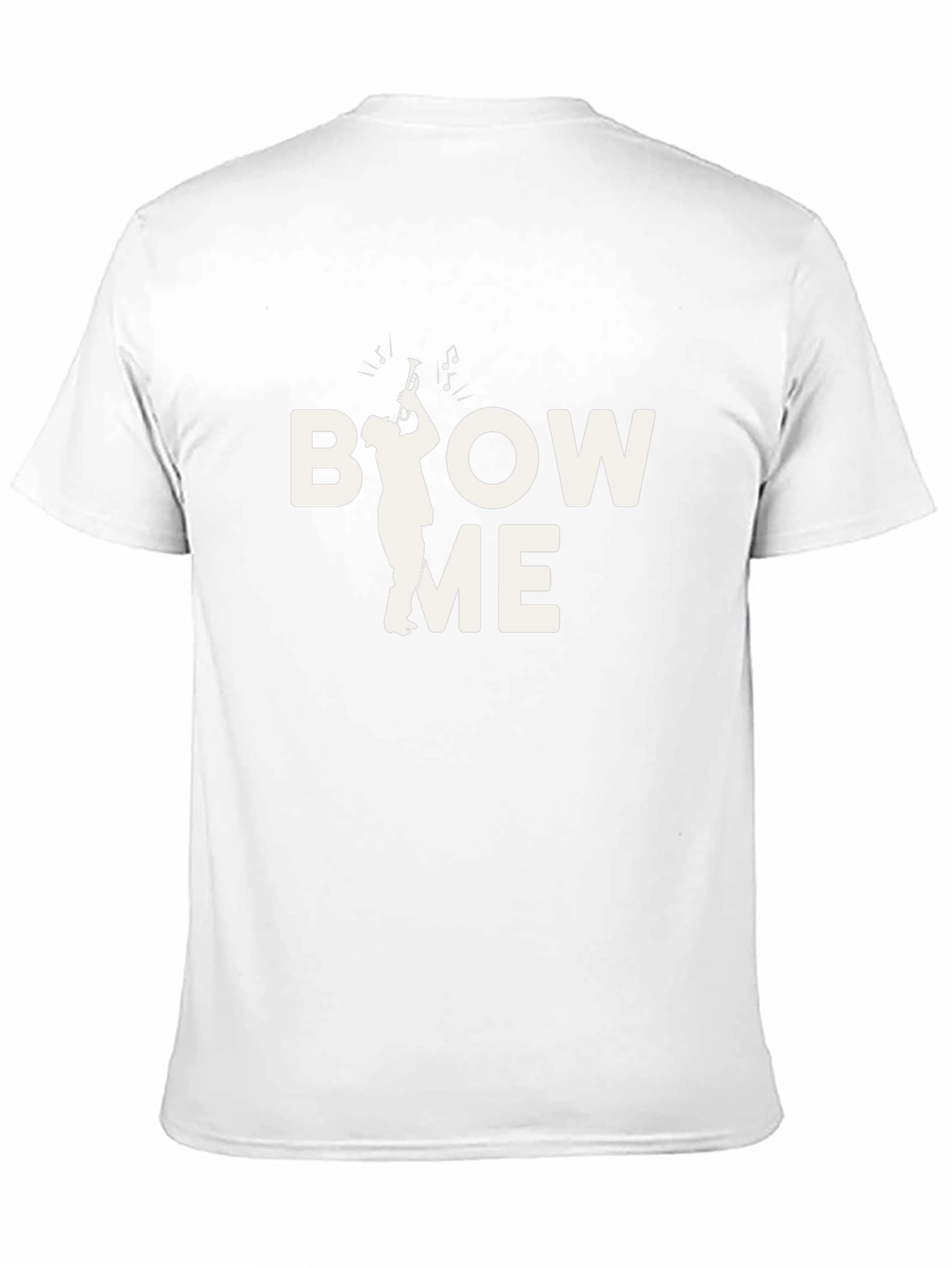 Black Blow Me Trumpet Graphic T-Shirt