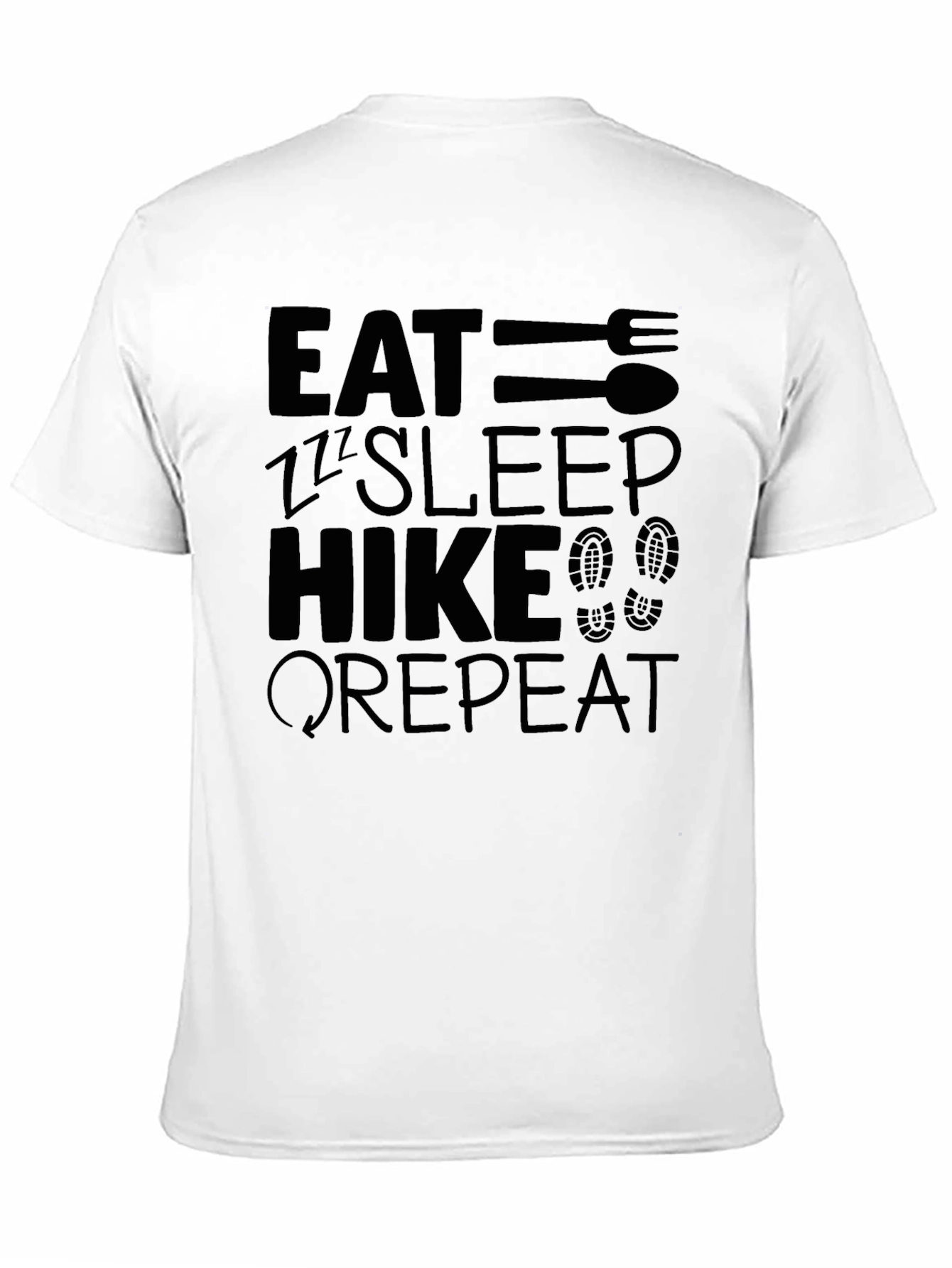 Eat Sleep Hike Repeat Black T-Shirt