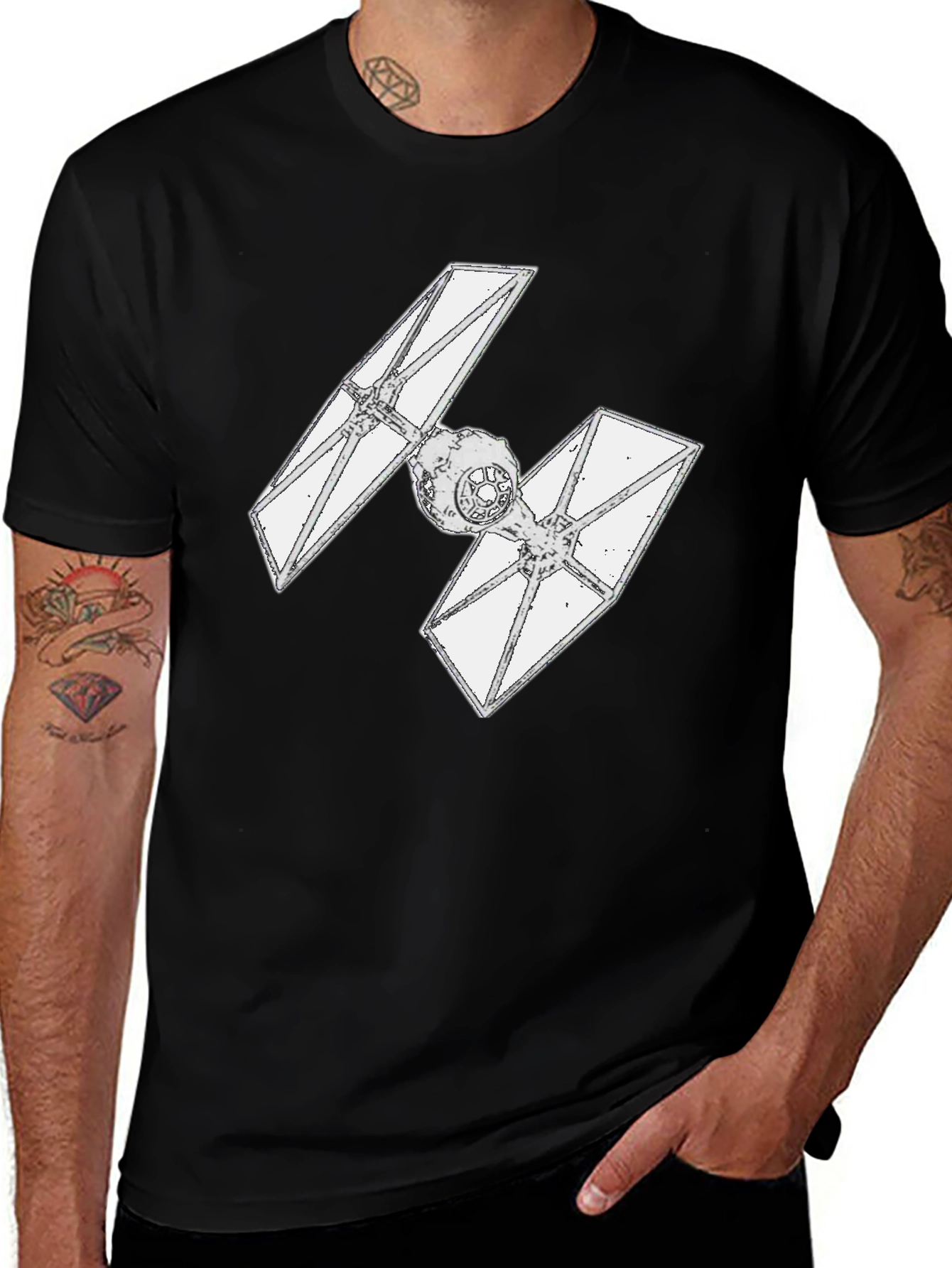 Star Wars TIE Fighter Graphic Tee - Black