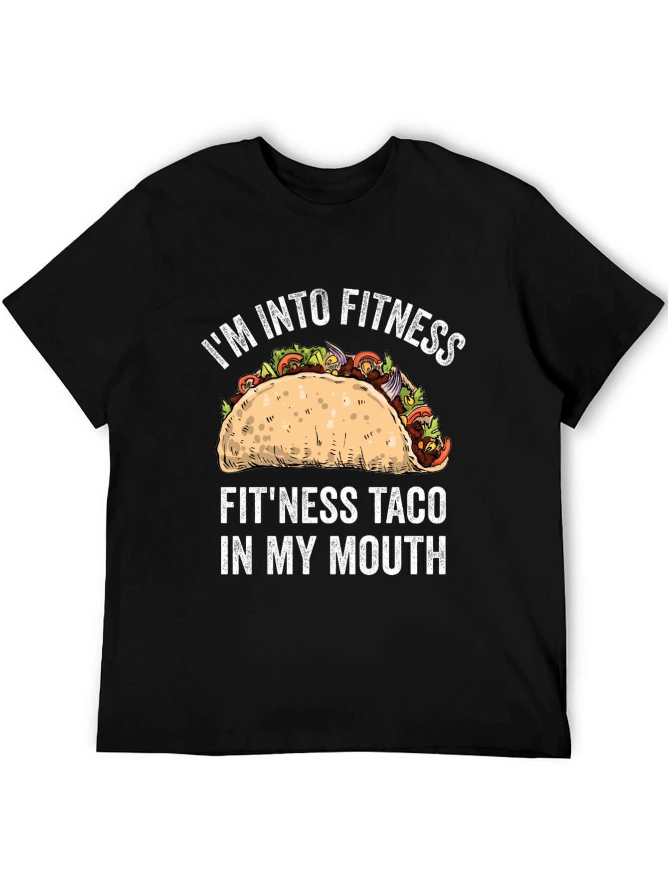 Fitness Taco T-Shirt Funny Workout Tee