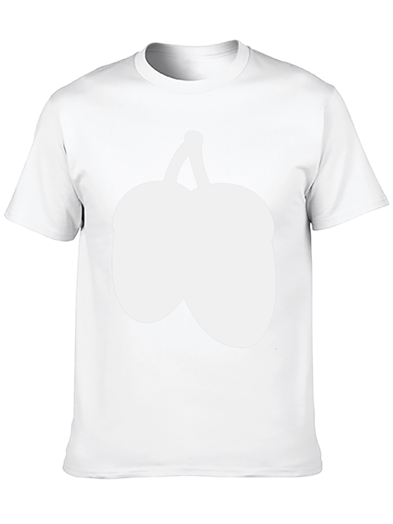 Novelty Fruit Graphic Tee - Black Cotton Blend
