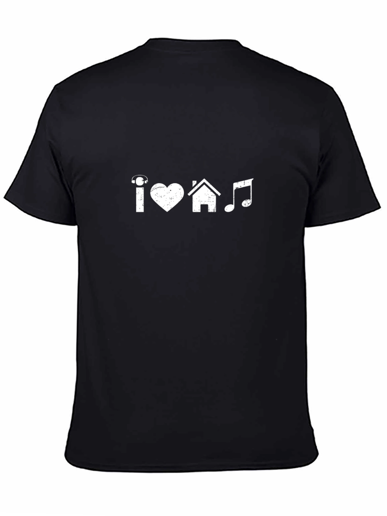 I Love House Music T-Shirt - Black Cotton Tee