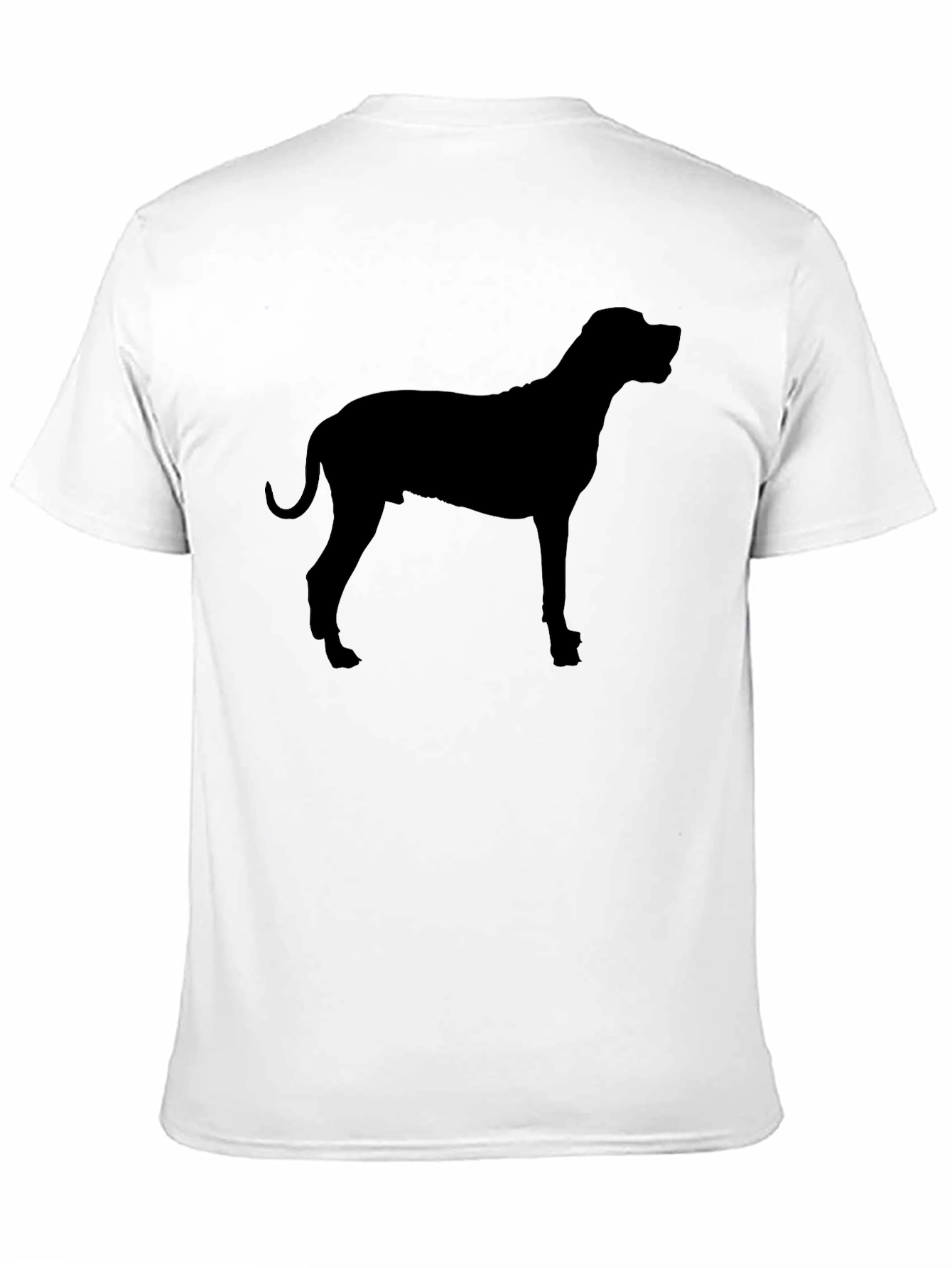 Dog Silhouette Graphic Black T-Shirt