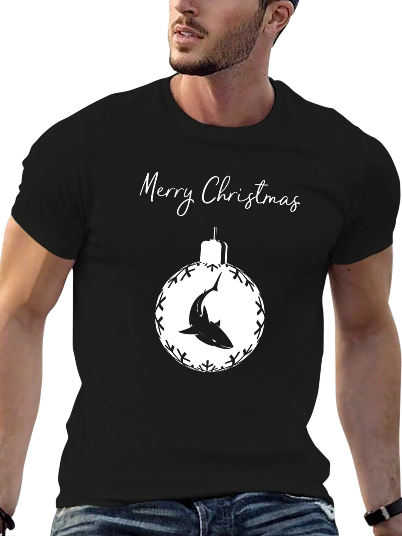 Shark Christmas Ornament T-Shirt