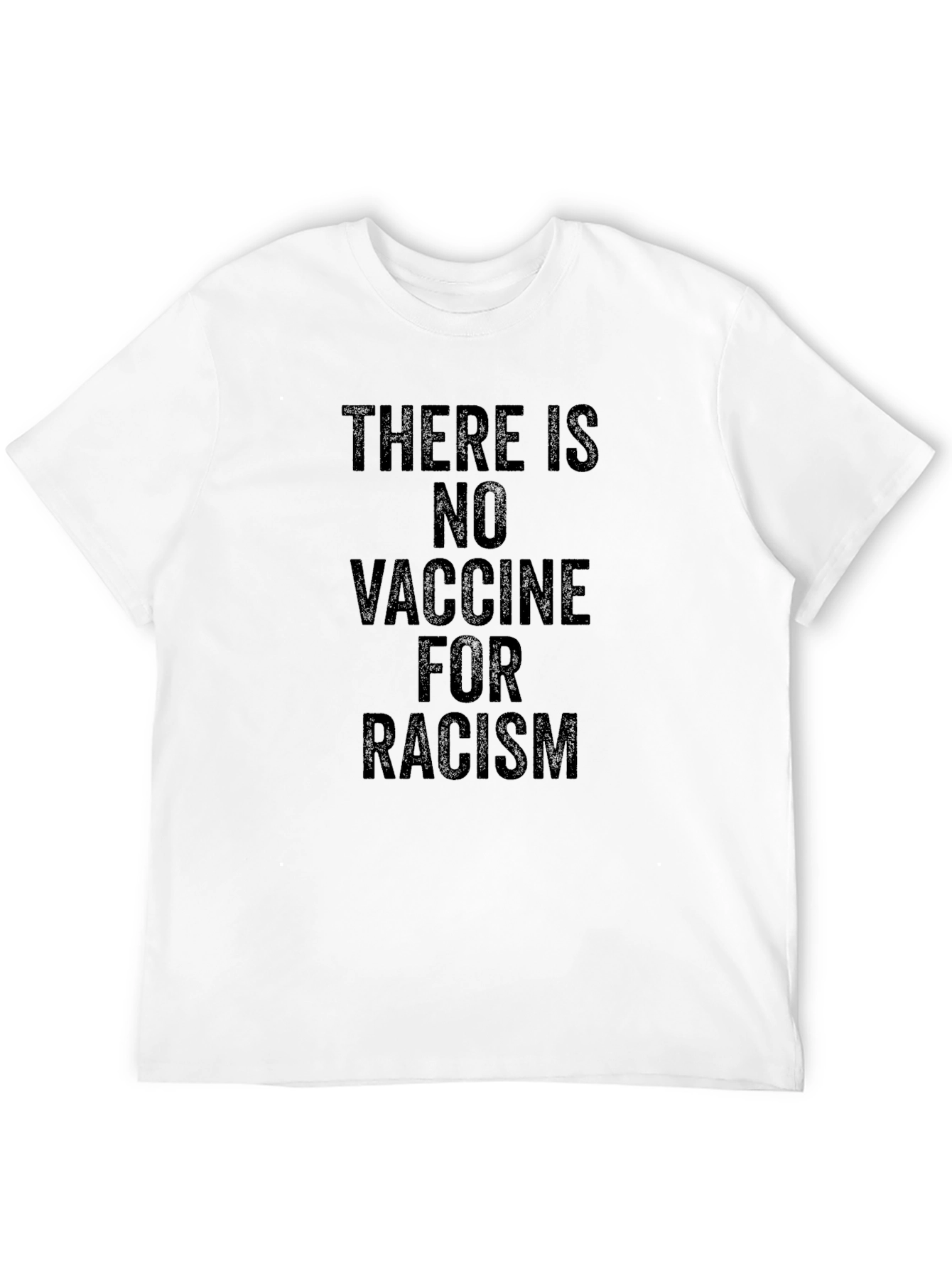 No Vaccine for Racism T-Shirt - Black