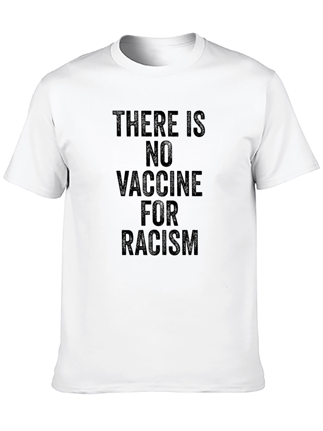 No Vaccine for Racism T-Shirt - Black