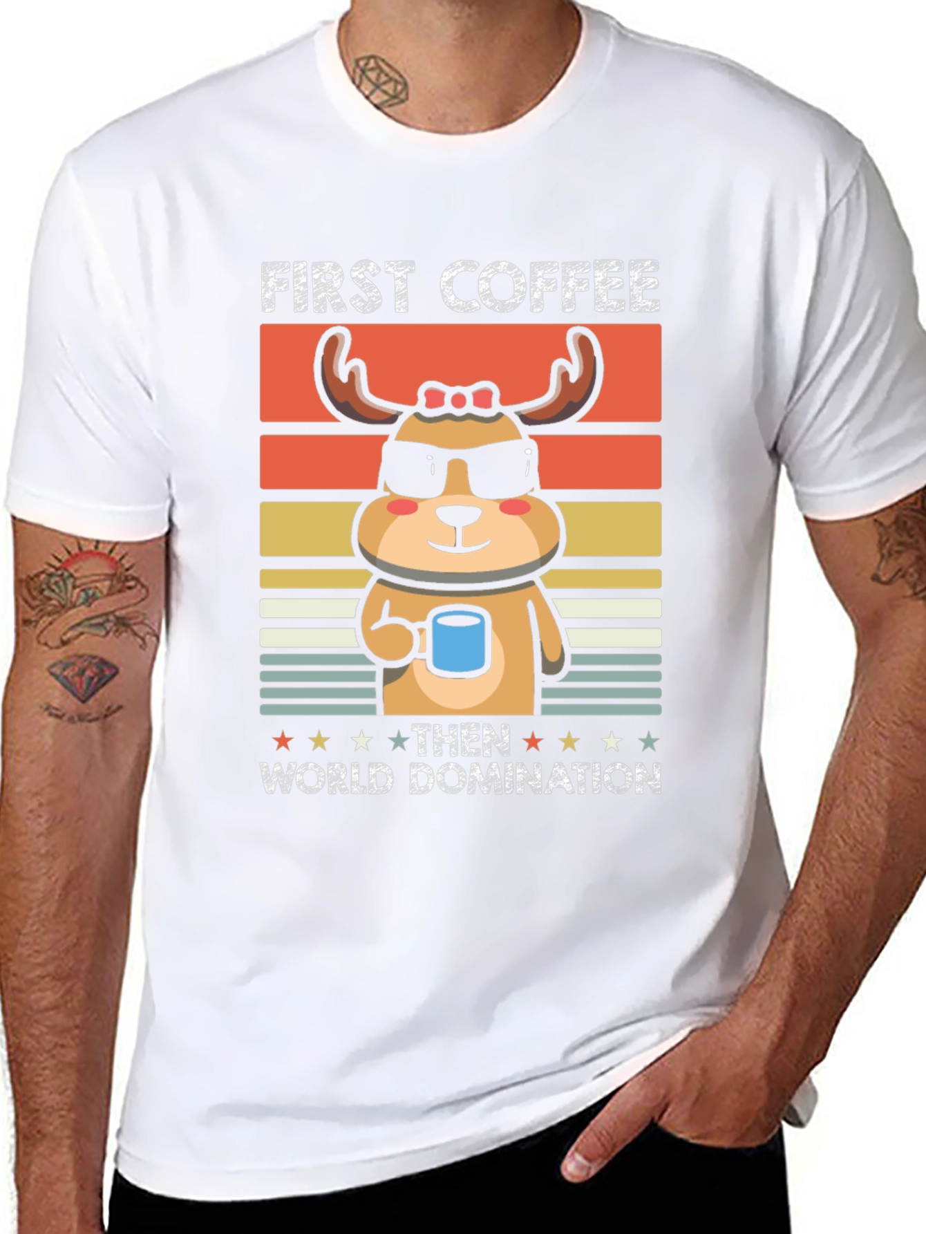 First Coffee Then World Domination T-Shirt