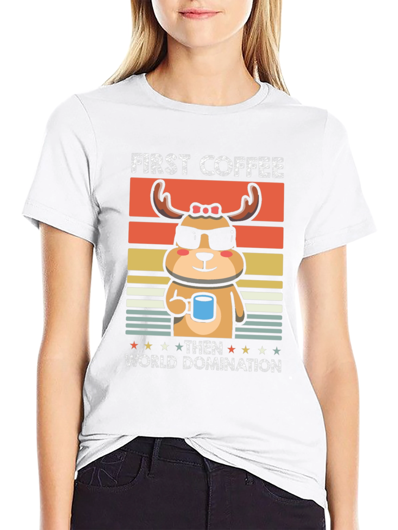 First Coffee Then World Domination T-Shirt