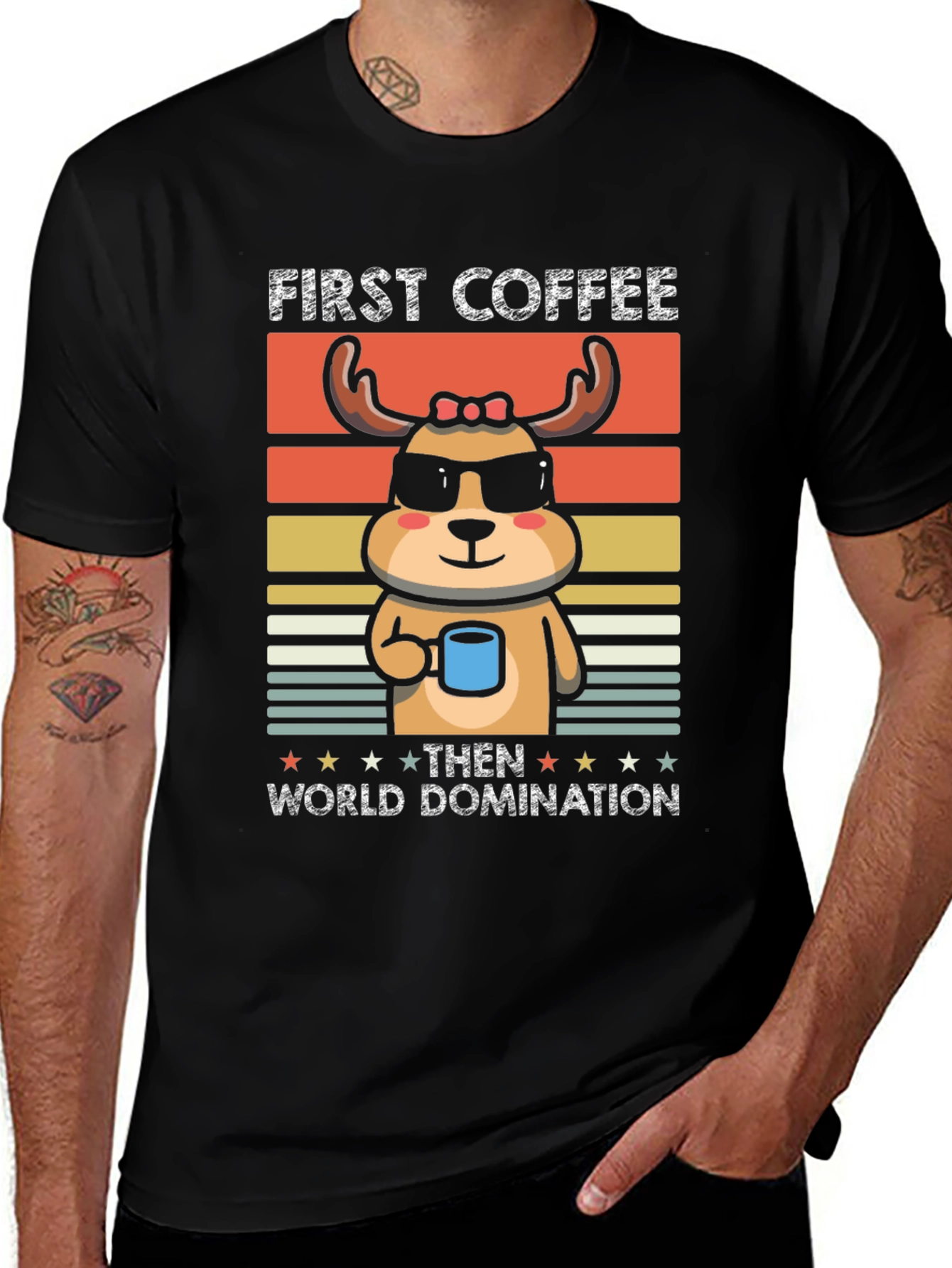 First Coffee Then World Domination T-Shirt