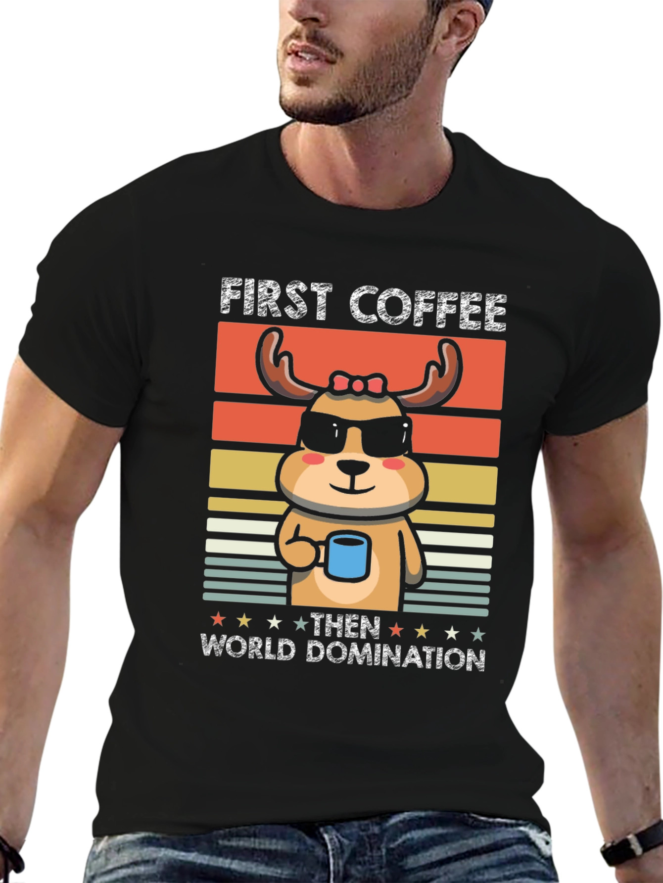 First Coffee Then World Domination T-Shirt