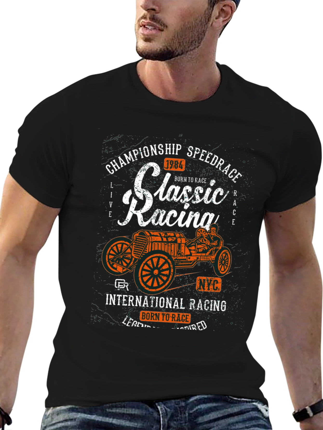 Classic Racing Tee - Born to Race Speed