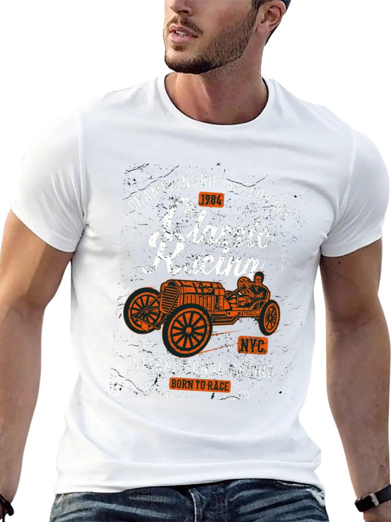Classic Racing Tee - Born to Race Speed
